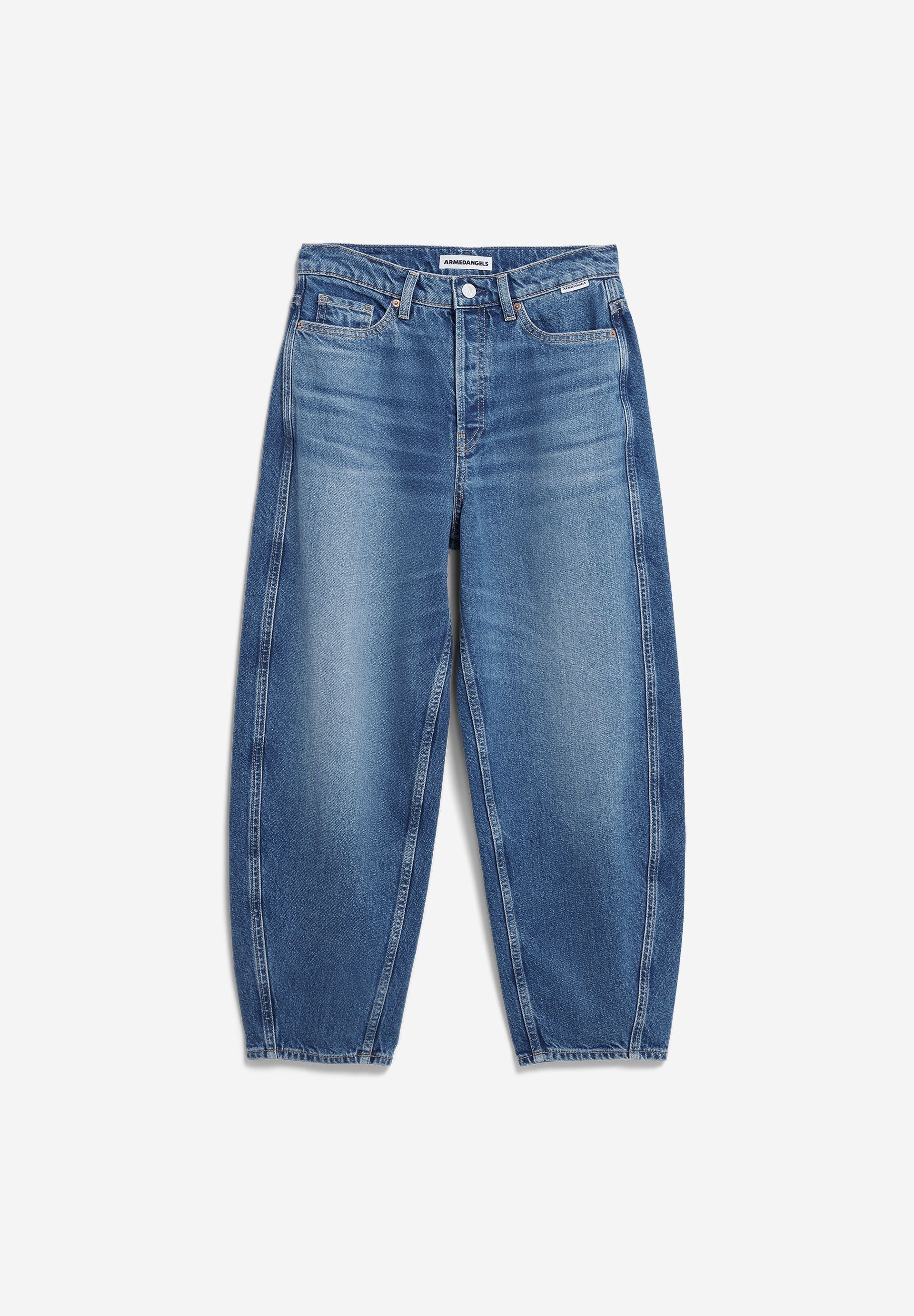 BAARLY HIGH WAIST BARREL JEANS | crunchy - Image 7