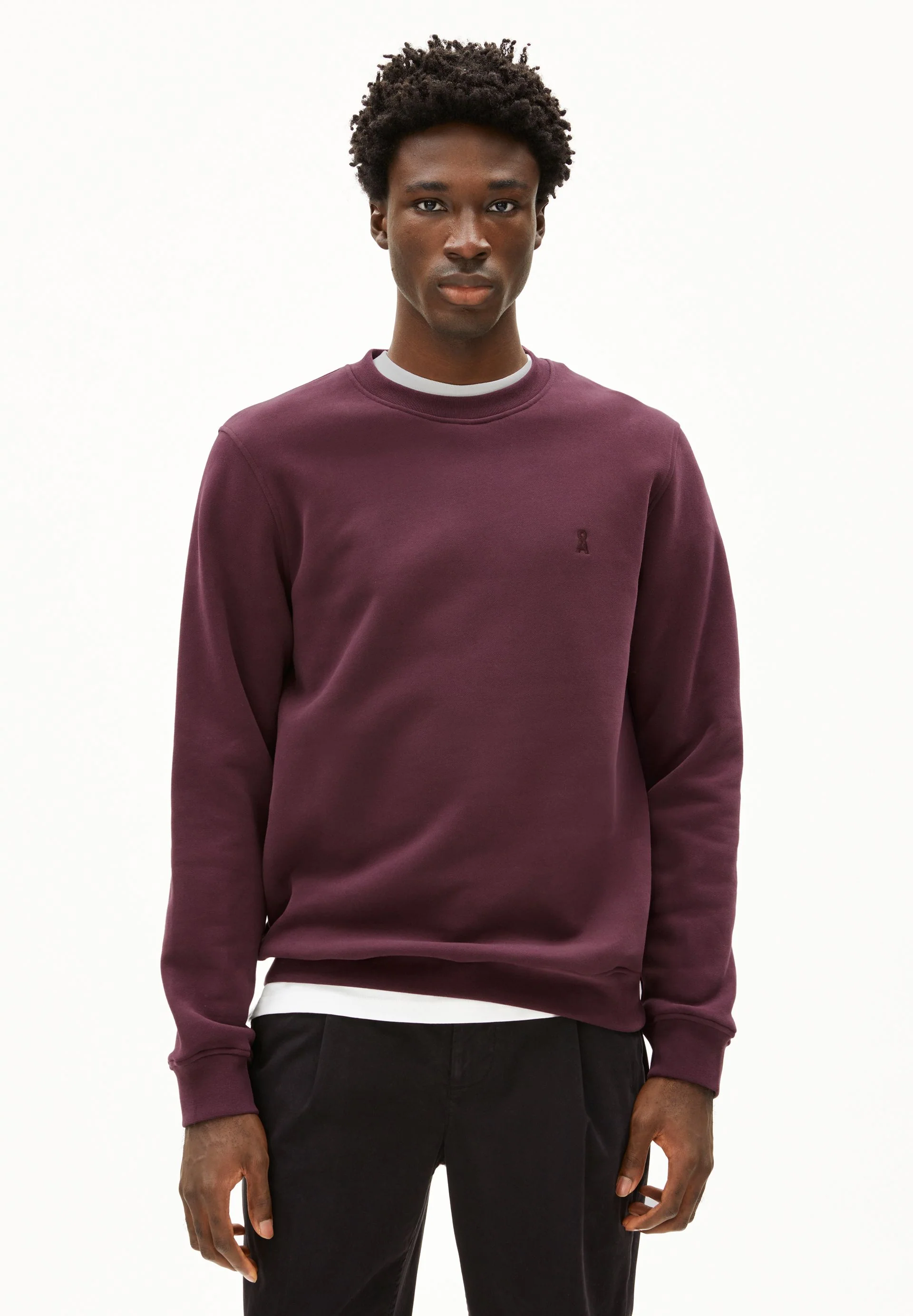 BAARO FLEECE SWEATSHIRT | dark cranberry