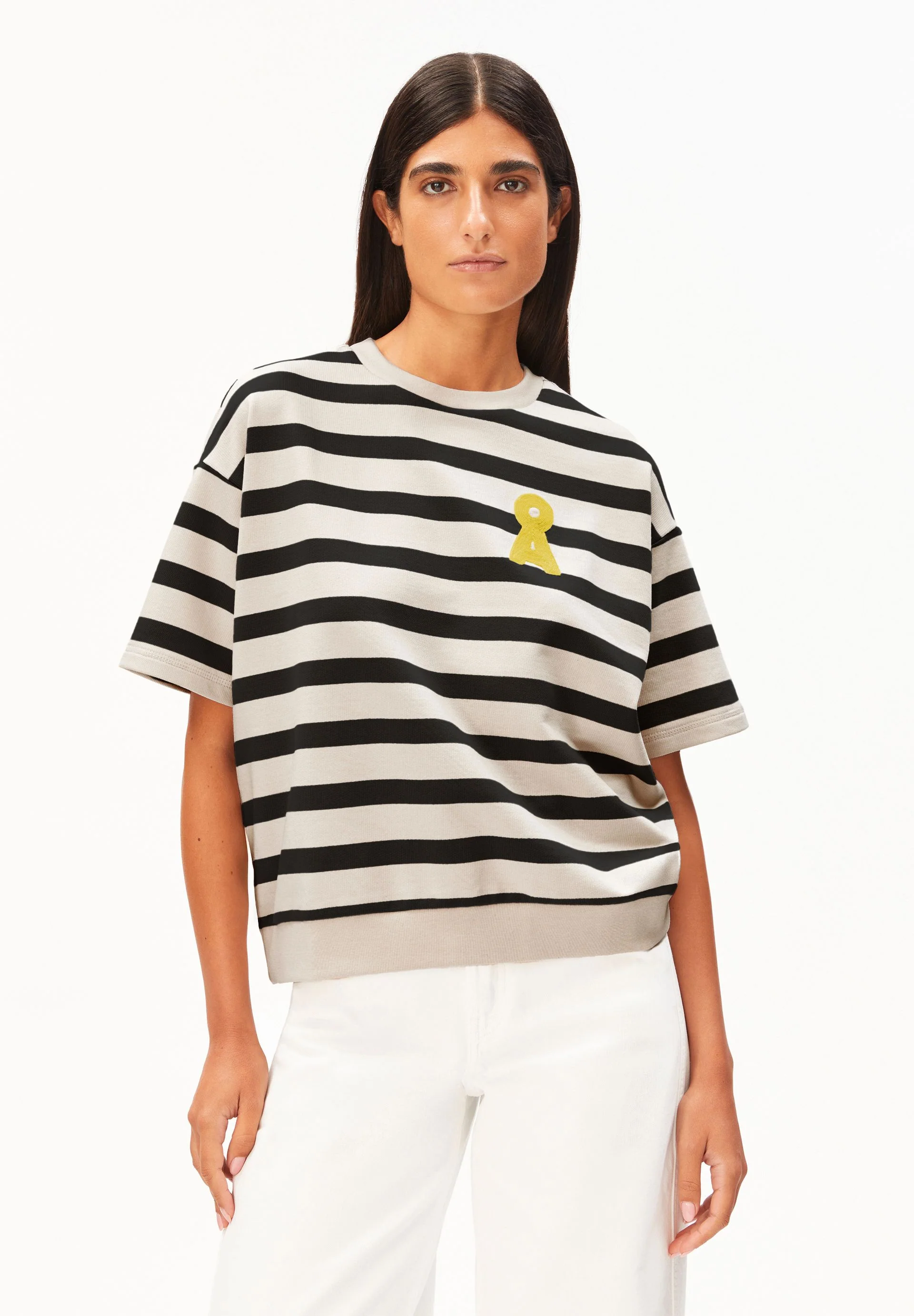 BAMIKAA  GESTREIFTES SWEATSHIRT