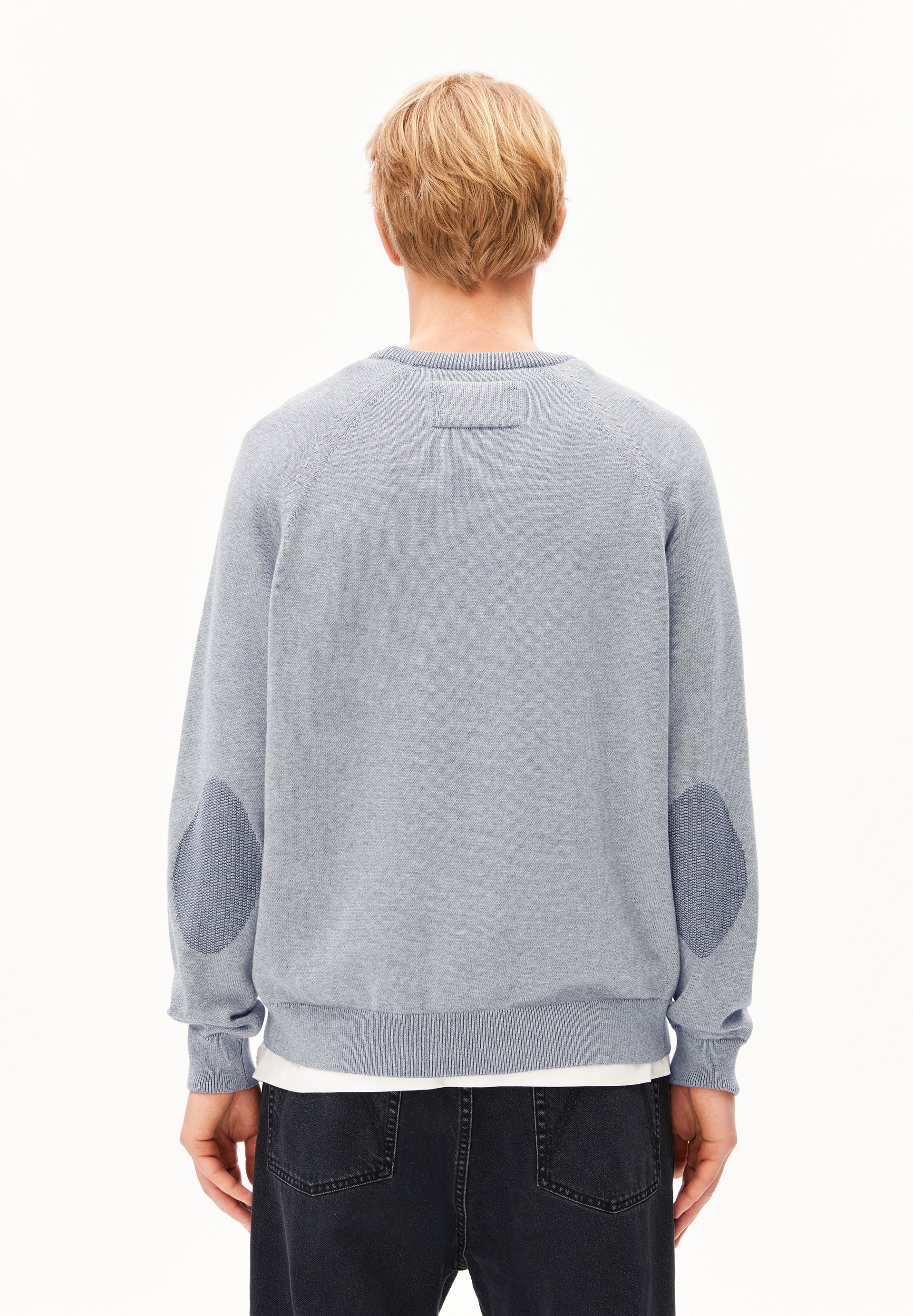 BAUMWOLL-STRICKPULLOVER | silver melange-mid silver melange - Image 2