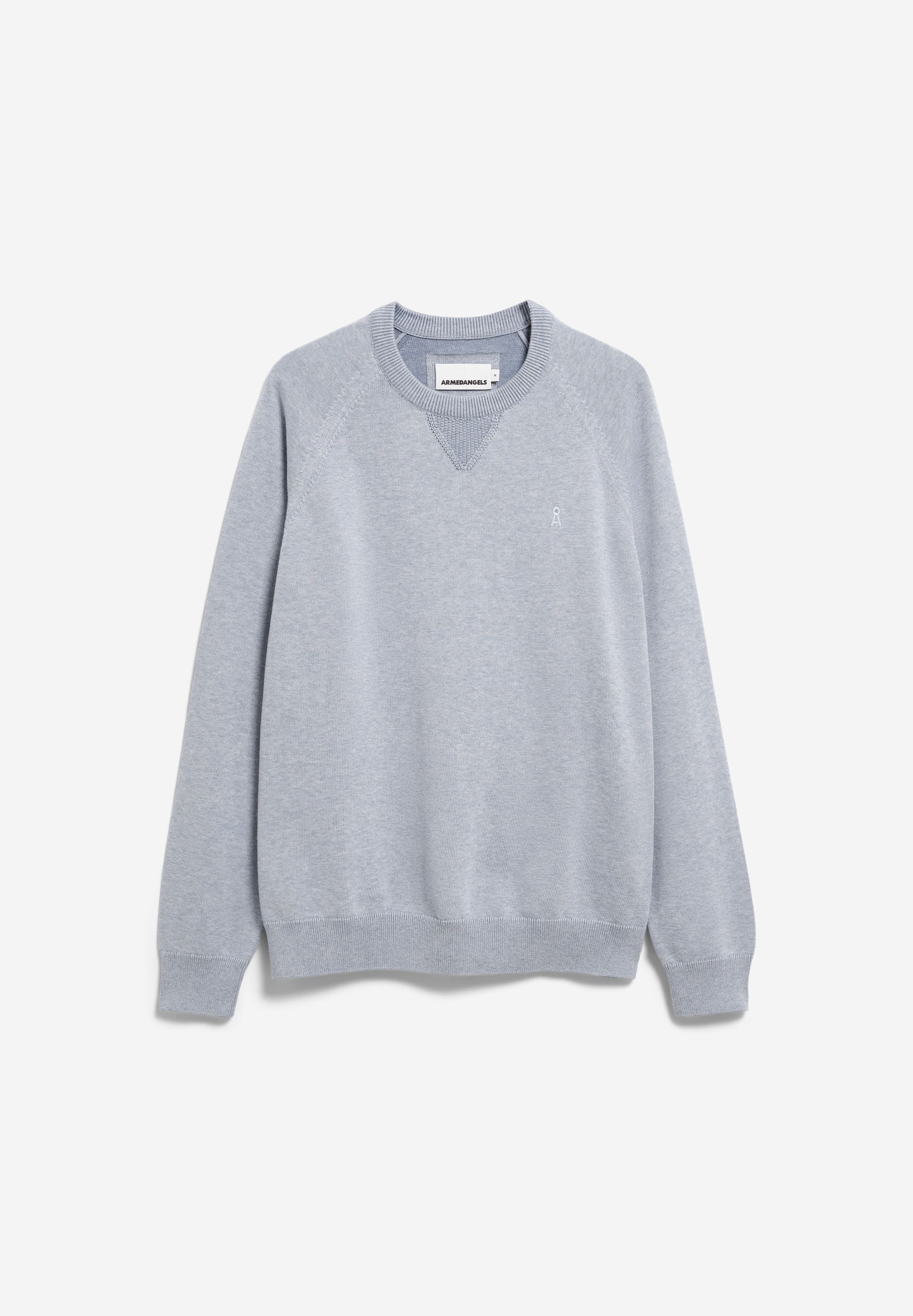 BAUMWOLL-STRICKPULLOVER | silver melange-mid silver melange - Image 6