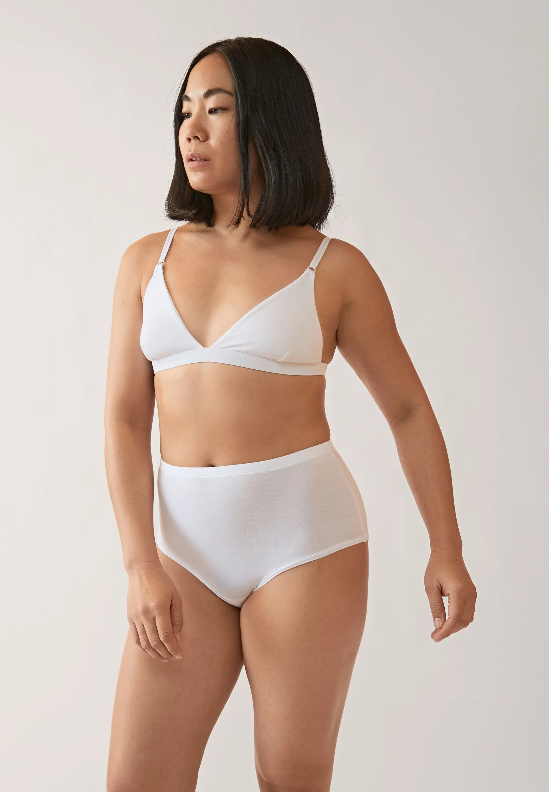 BIRTAA HIGH WAIST SLIP | white