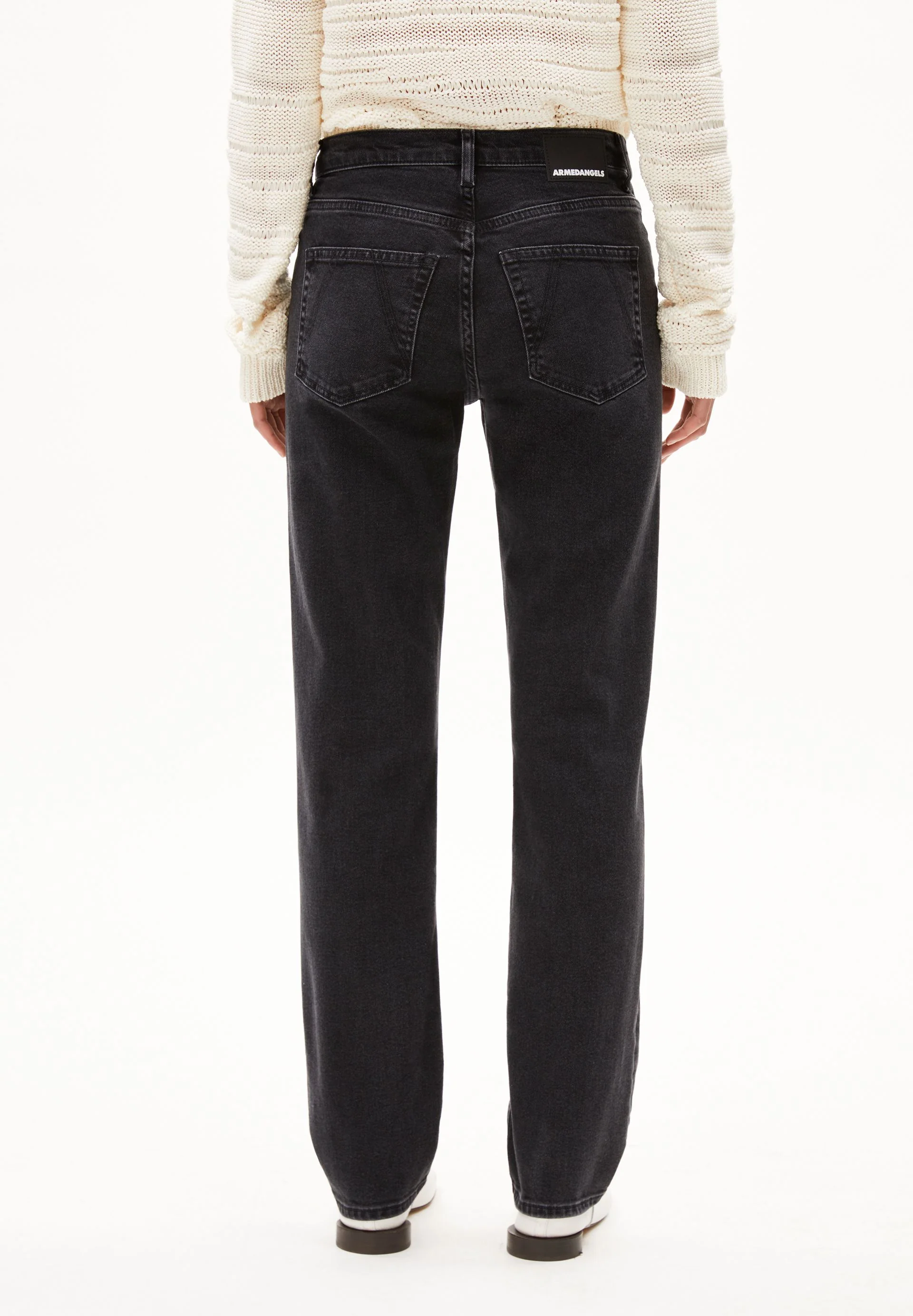 CARENAA MID STRAIGHT JEANS | ebony - Image 2