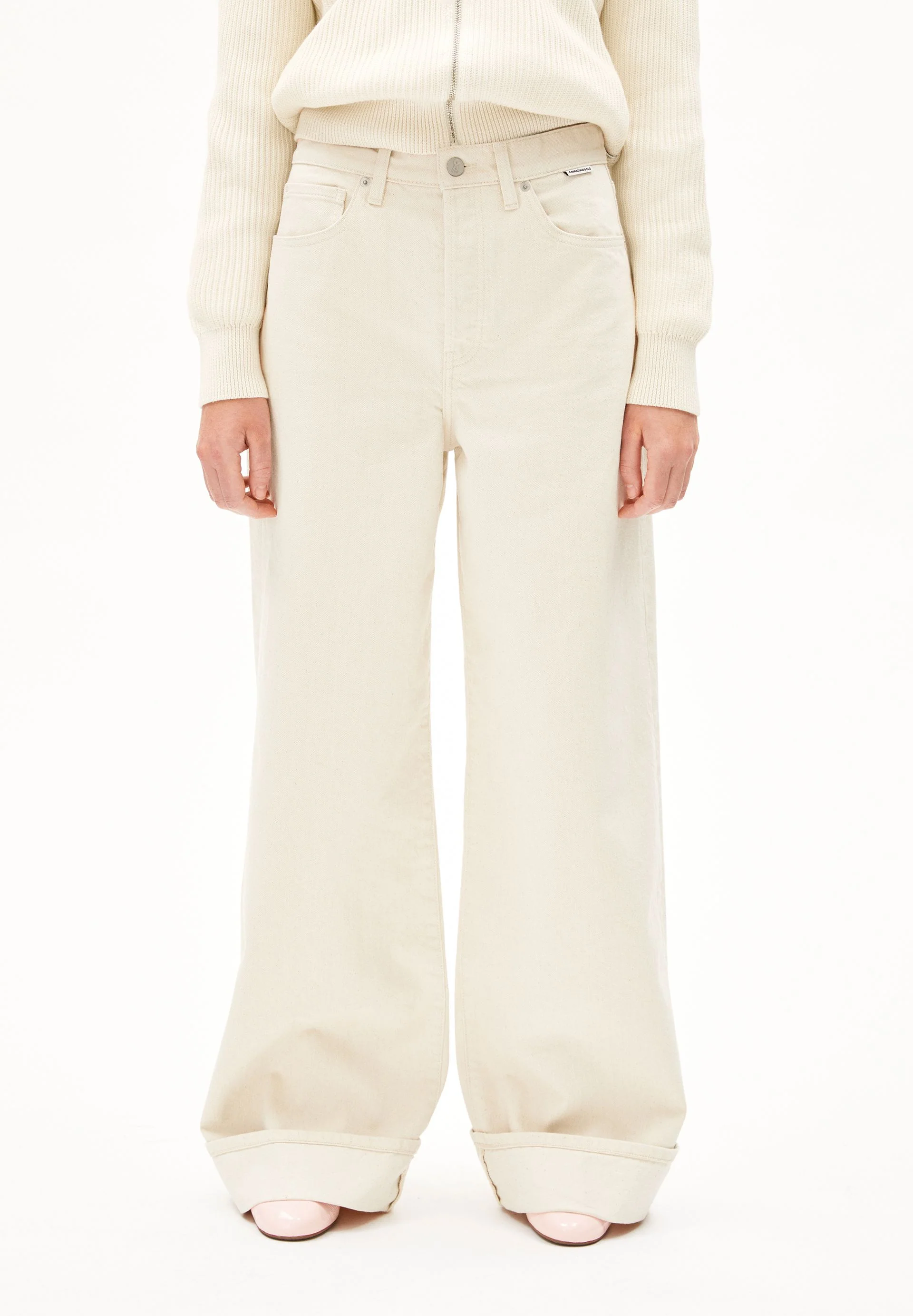 BLINAA HIGH WAIST WIDE JEANS | undyed