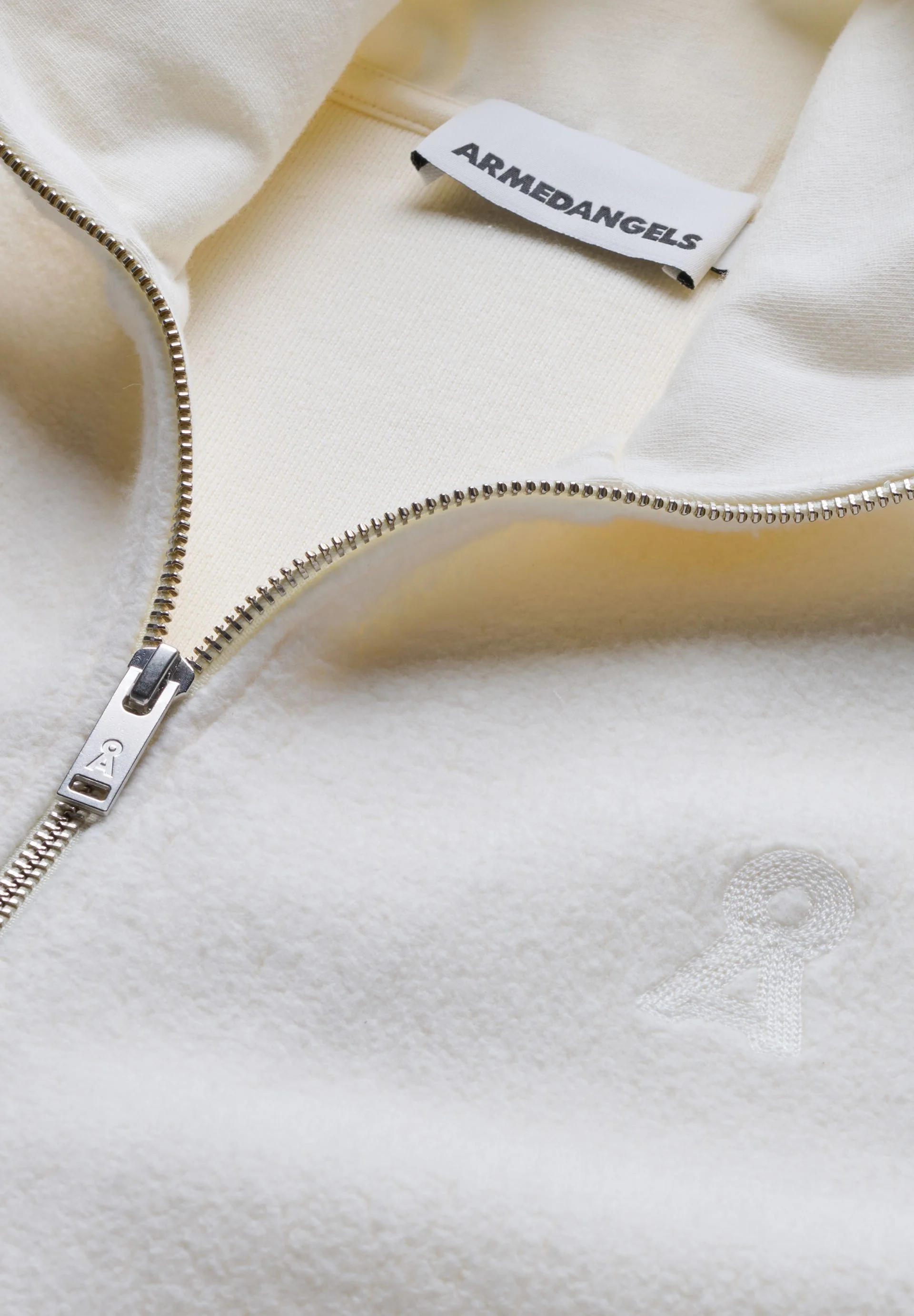 BAUMWOLL-FLEECE-WESTE | oatmilk - Image 6