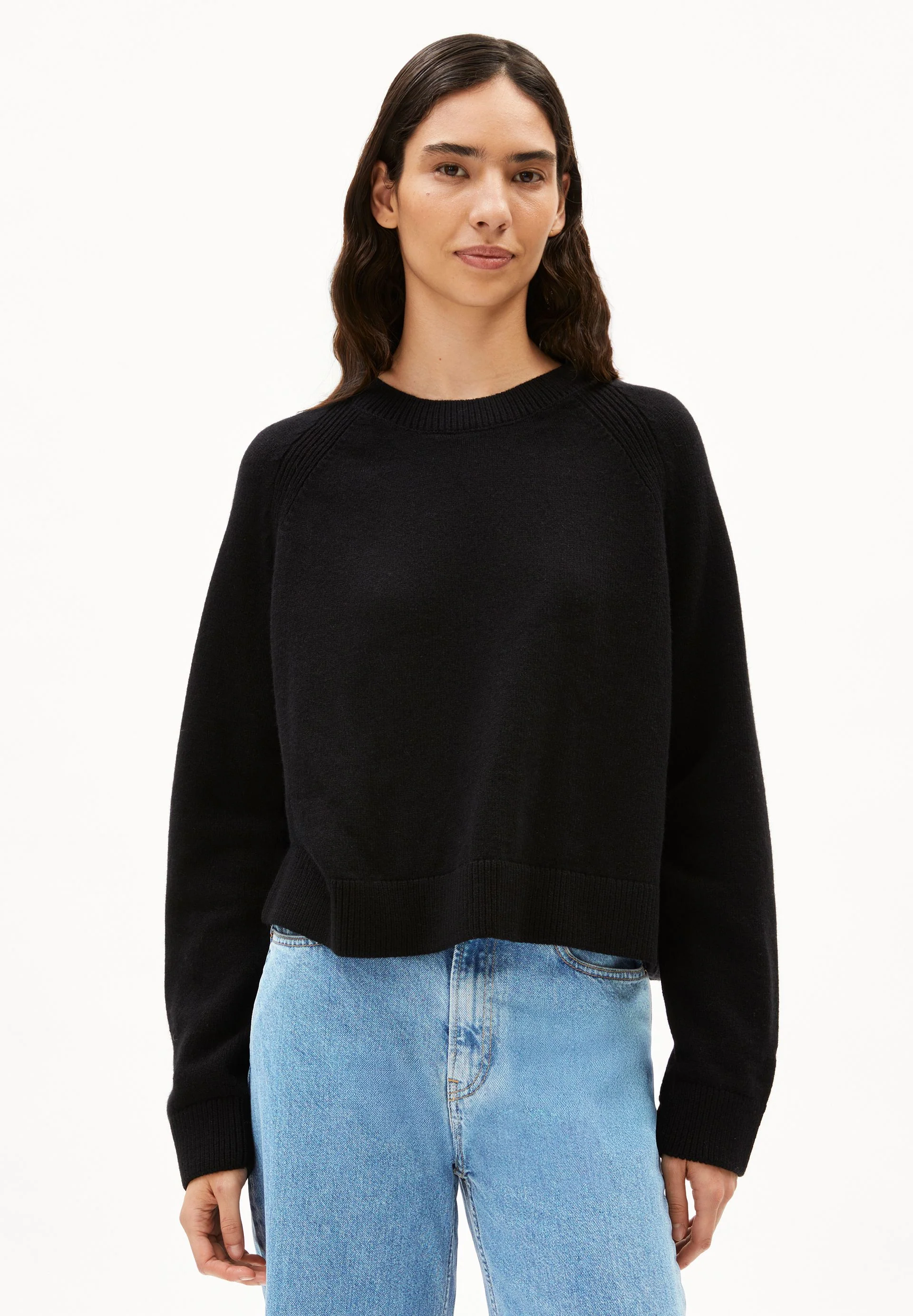DILIRIAA REGLANA STRICKPULLOVER | black