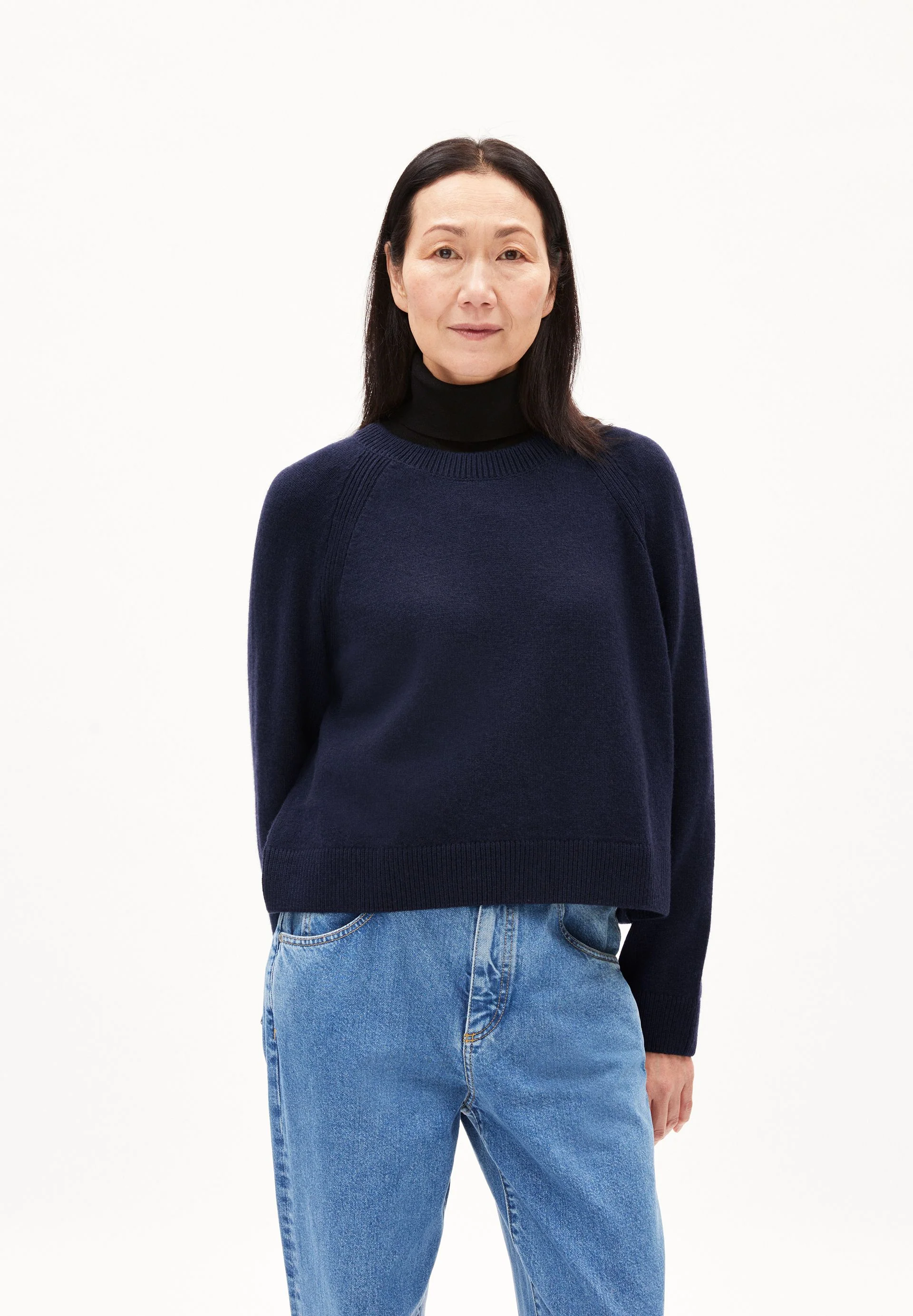 DILIRIAA REGLANA STRICKPULLOVER | night sky