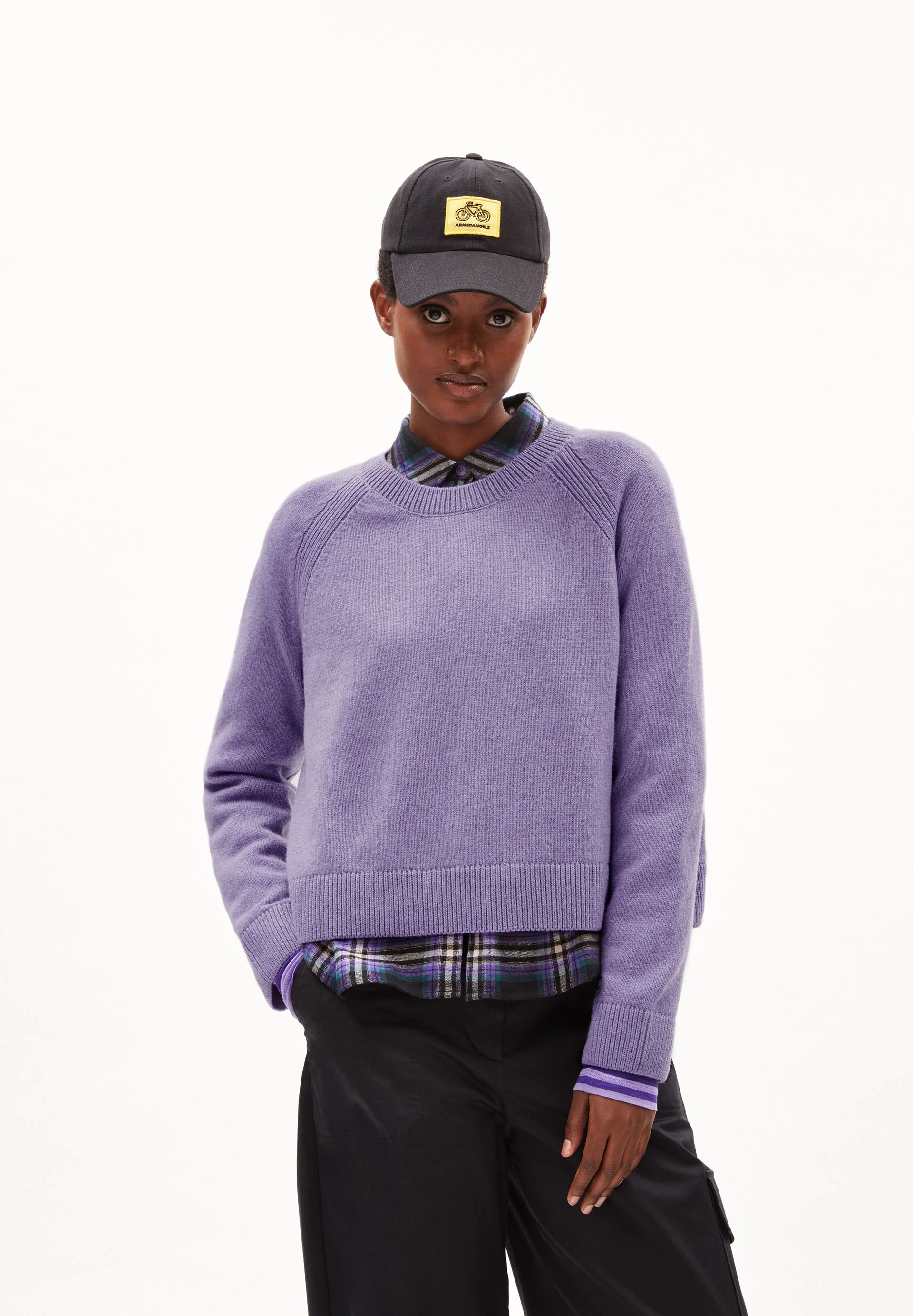 DILIRIAA REGLANA STRICKPULLOVER | purple stone