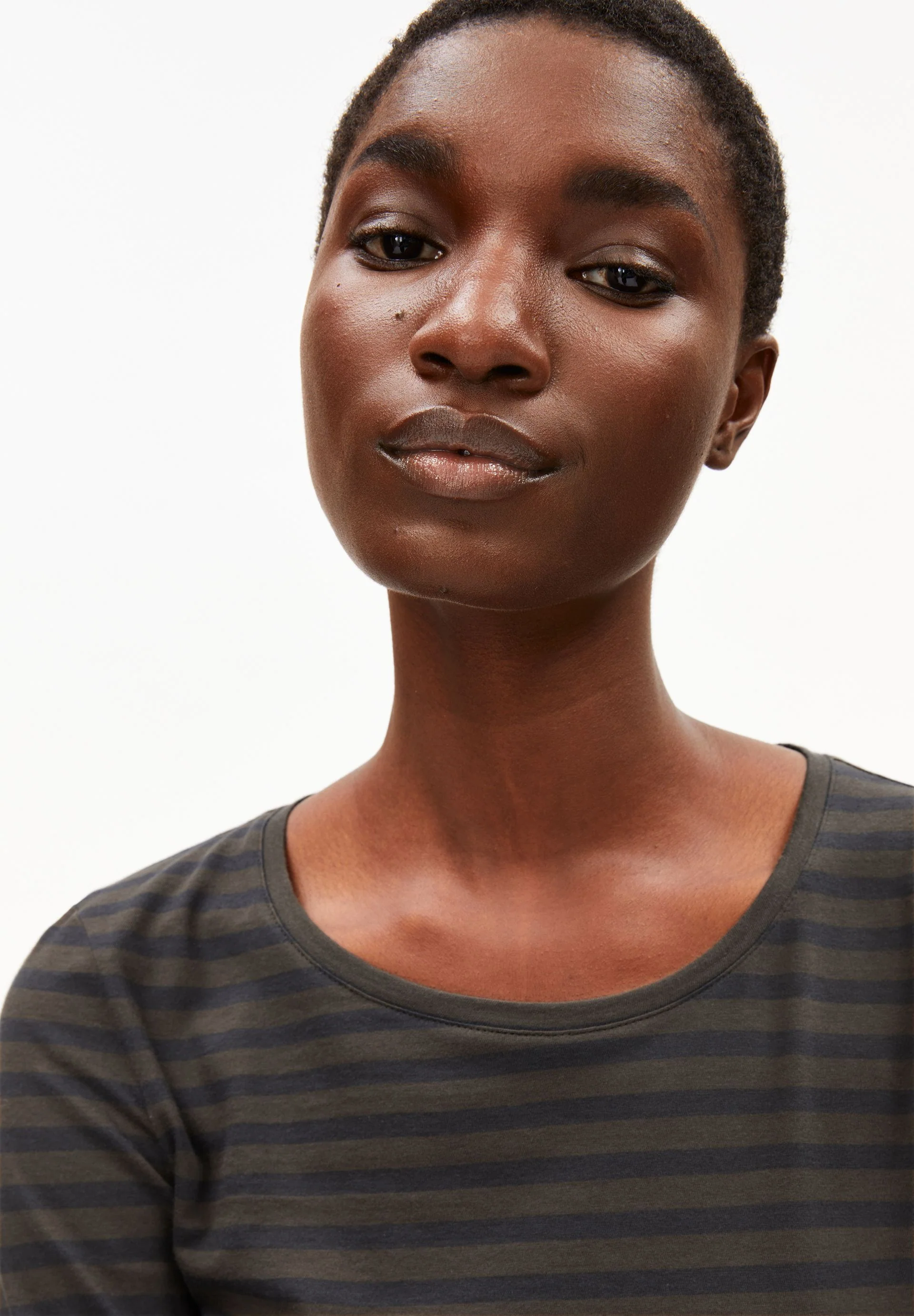 EINIAARA GESTREIFTES LANGARMSHIRT | walnut cream-dark steel - Image 3