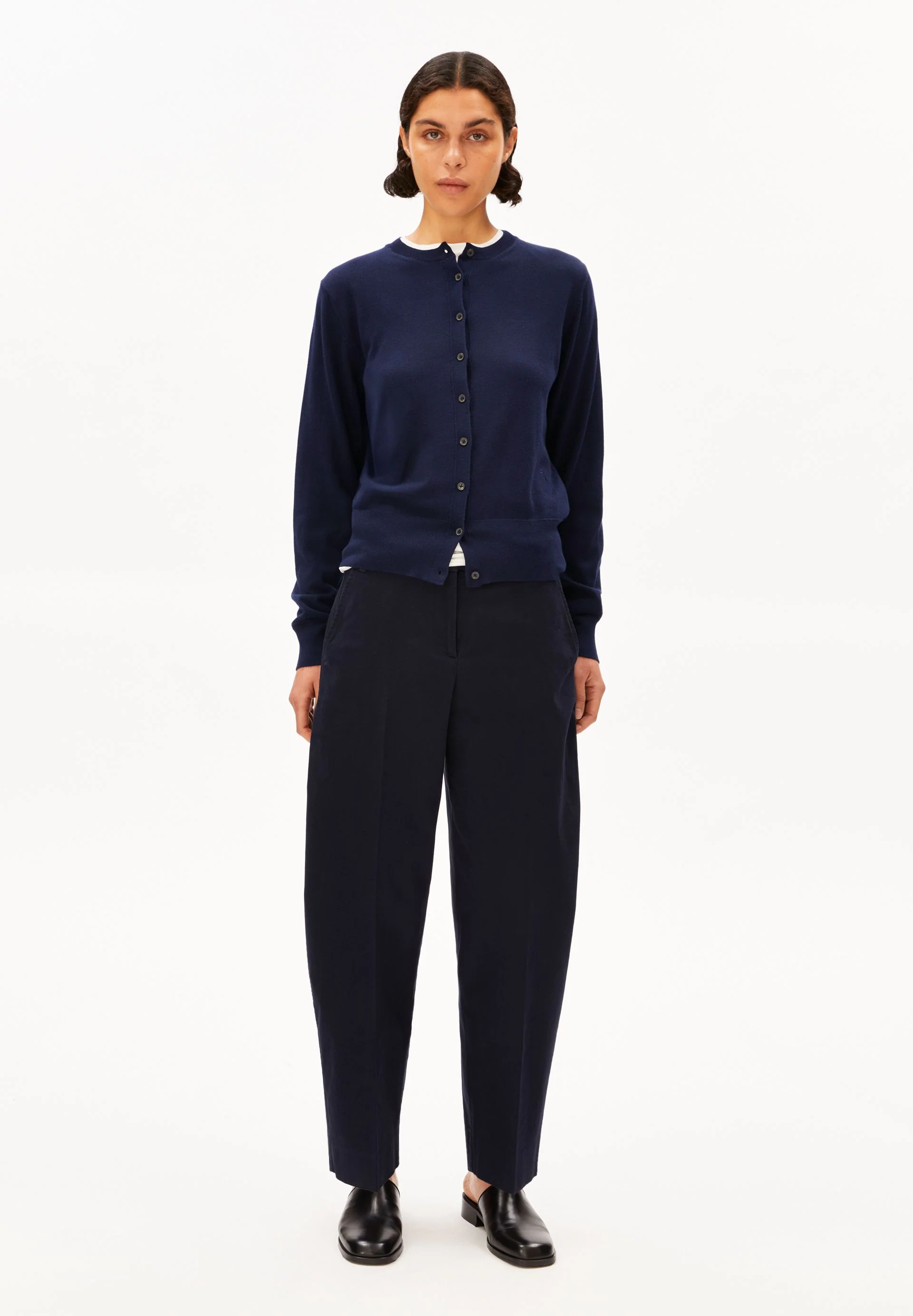 FEINSTRICKCARDIGAN | tinted navy - Image 5