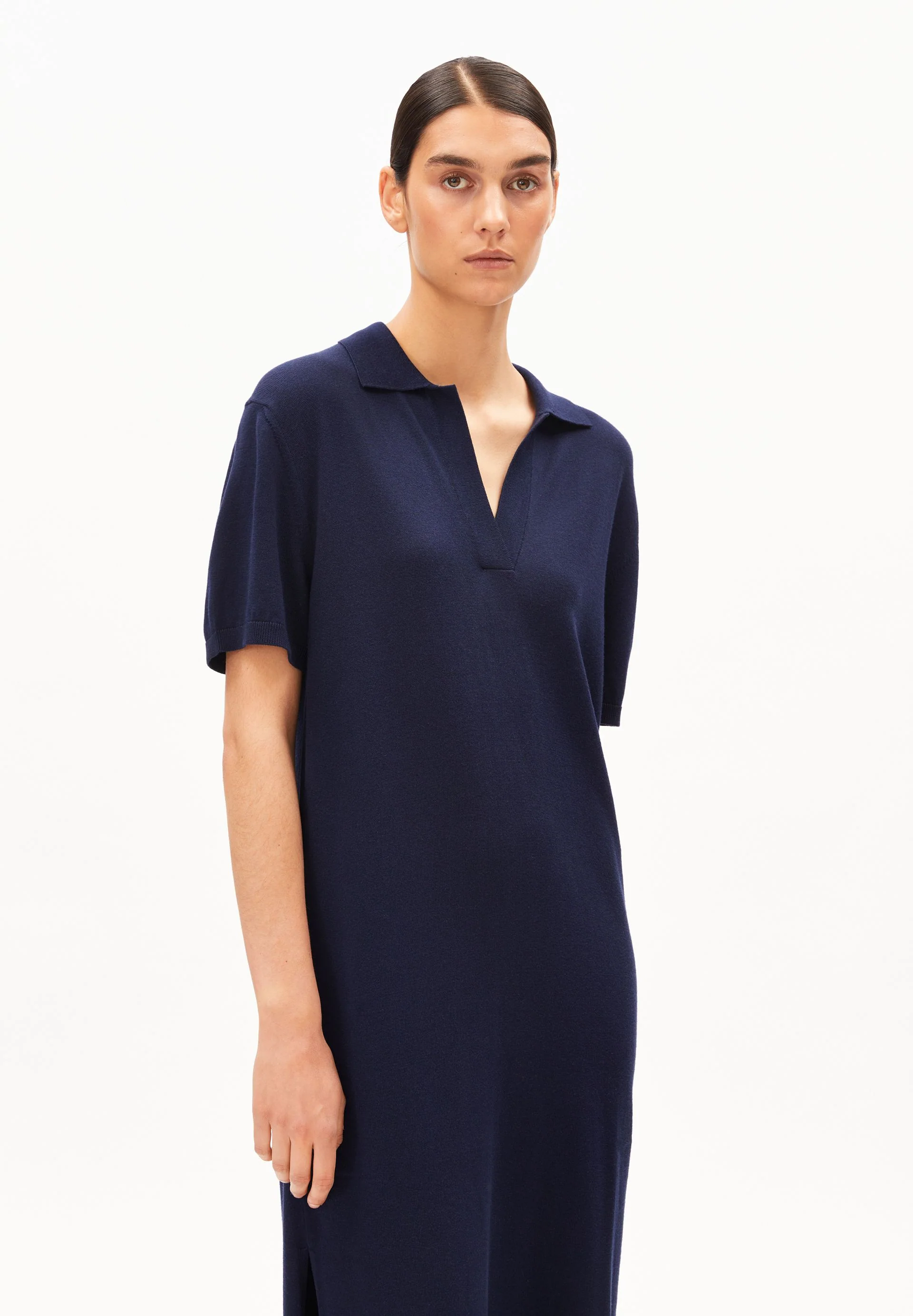 FINE POLO KNIT DRESS
