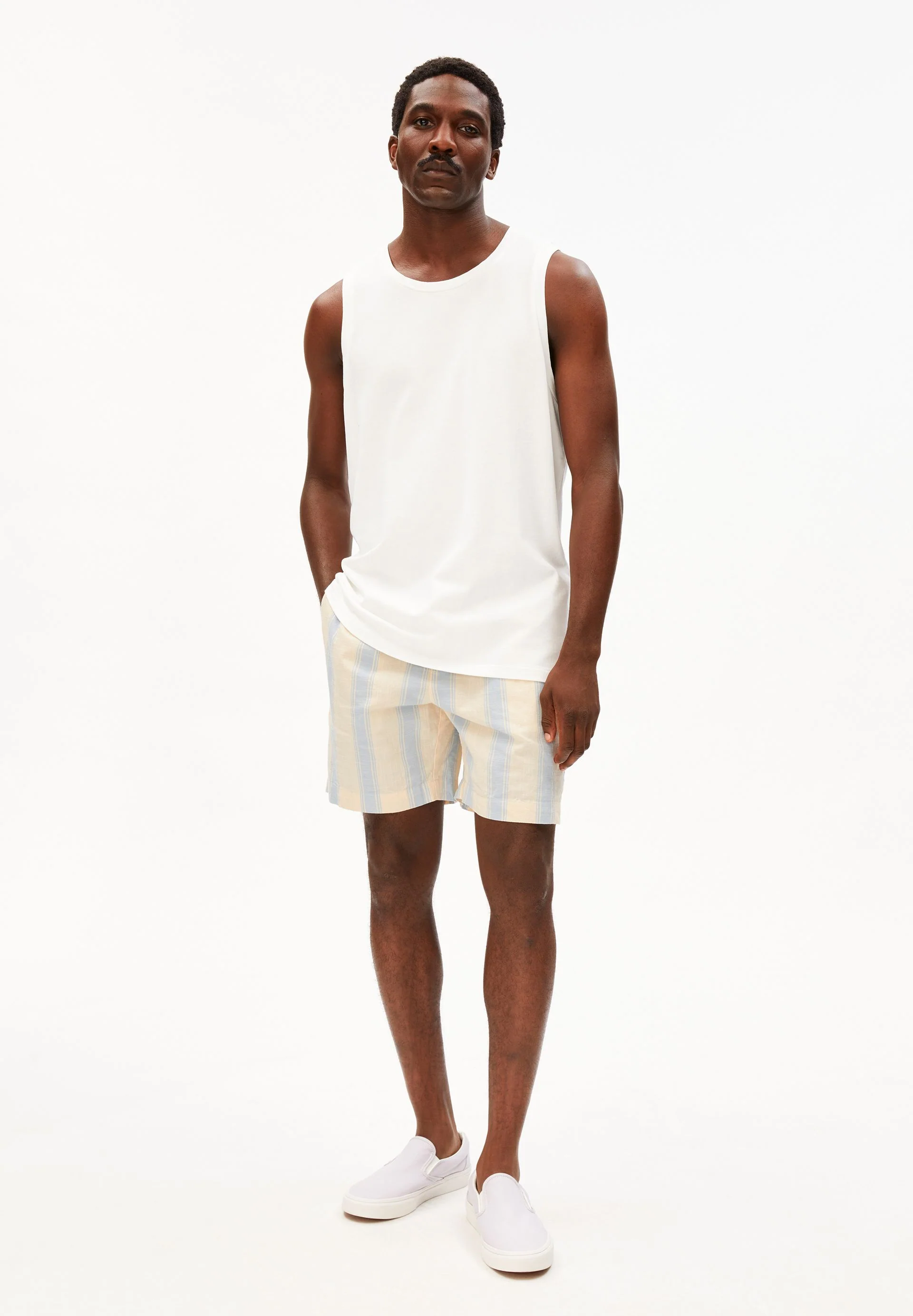 GESTREIFTE SHORTS | wedgwood - Image 5
