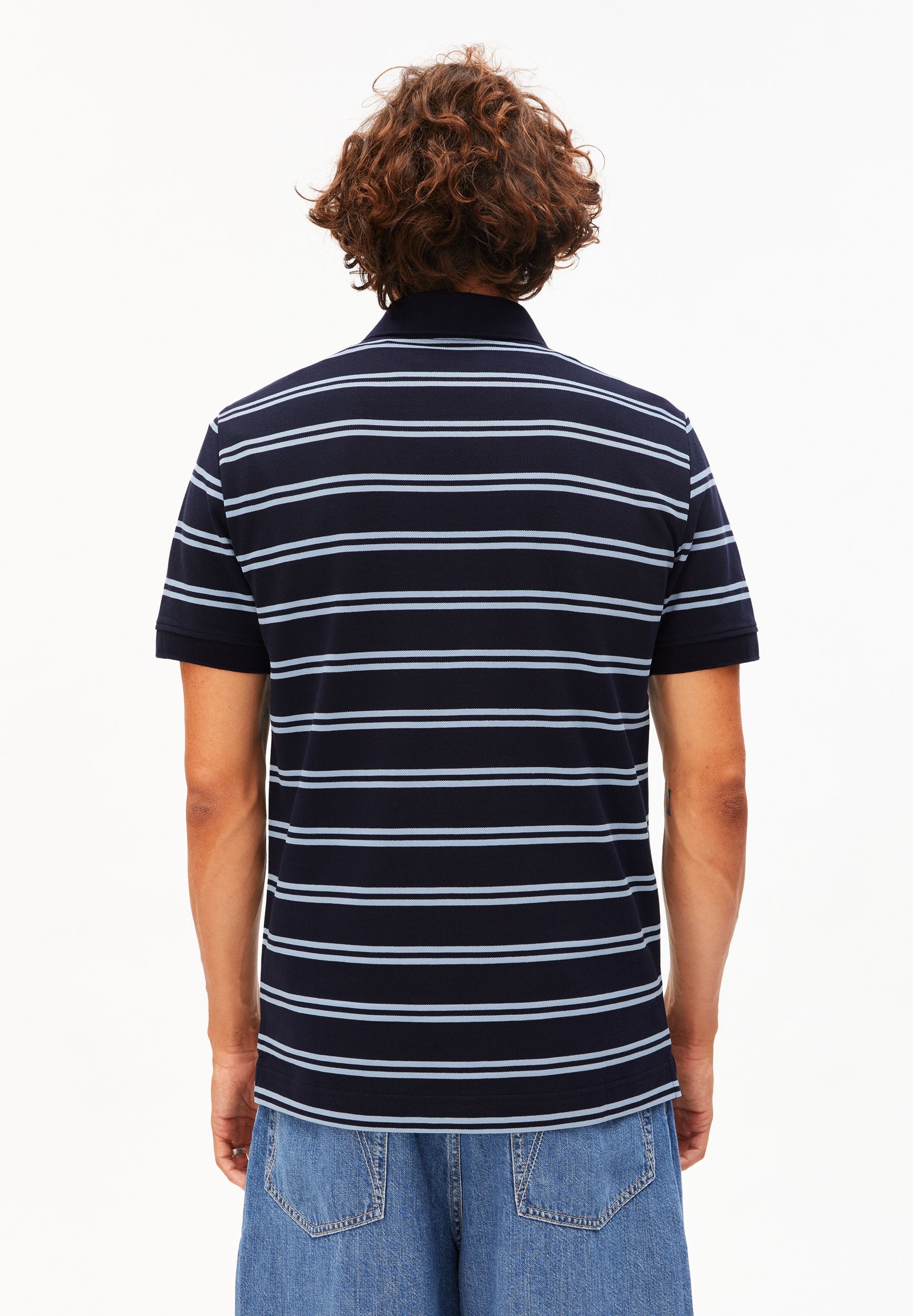 GESTREIFTES POLOSHIRT | tinted navy-wedgwood - Image 2