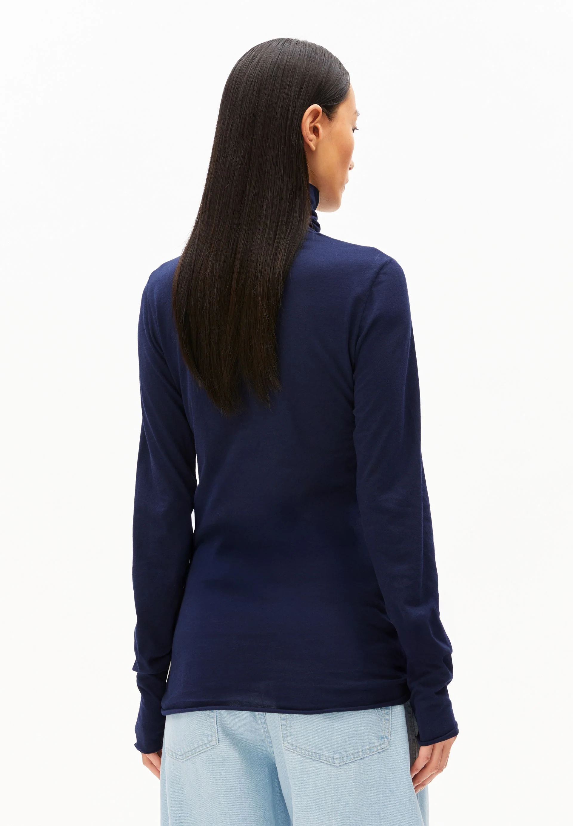 GRAZILIANAA SOFT LANGARMSHIRT | tinted navy - Image 2