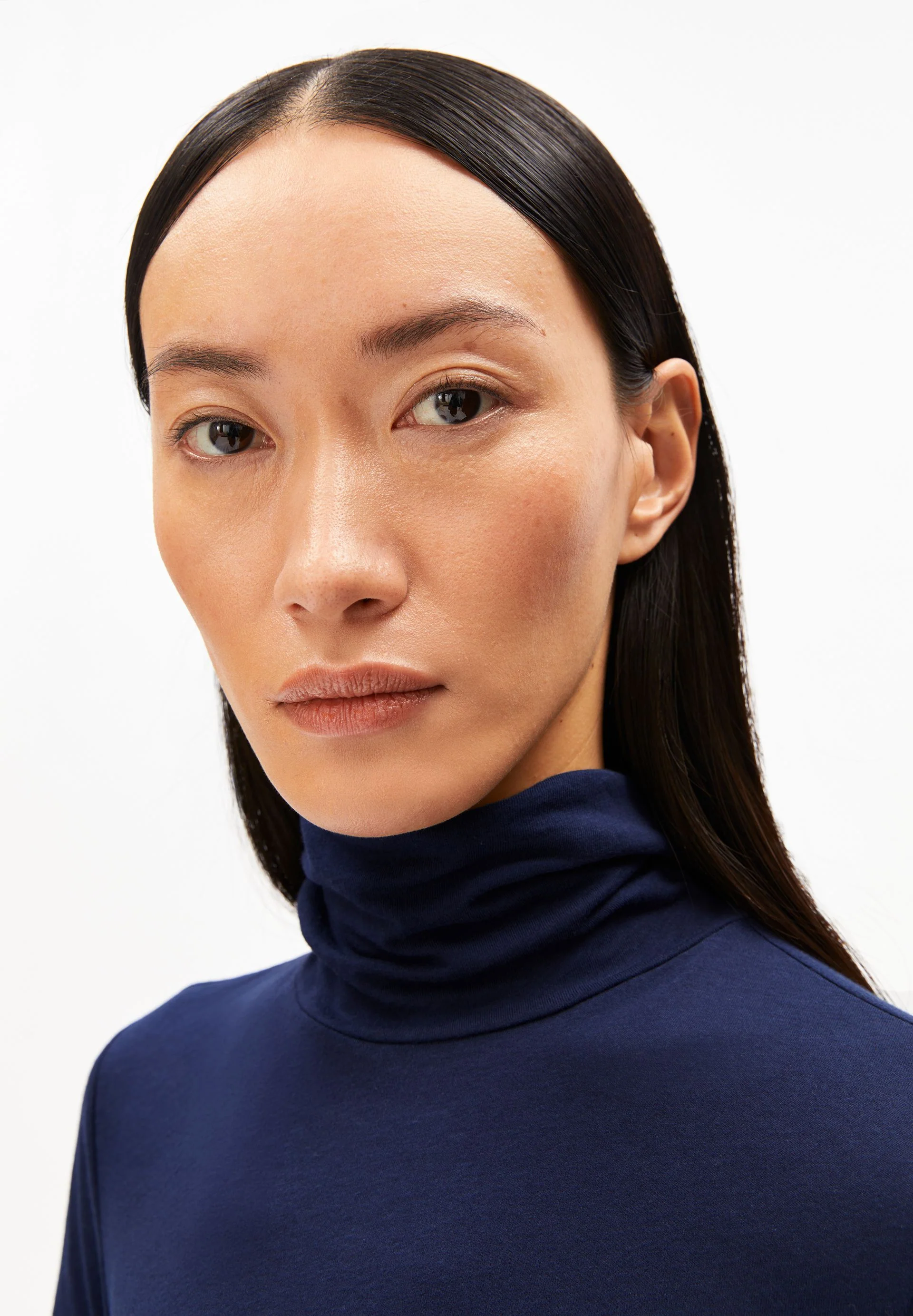 GRAZILIANAA SOFT LANGARMSHIRT | tinted navy - Image 3
