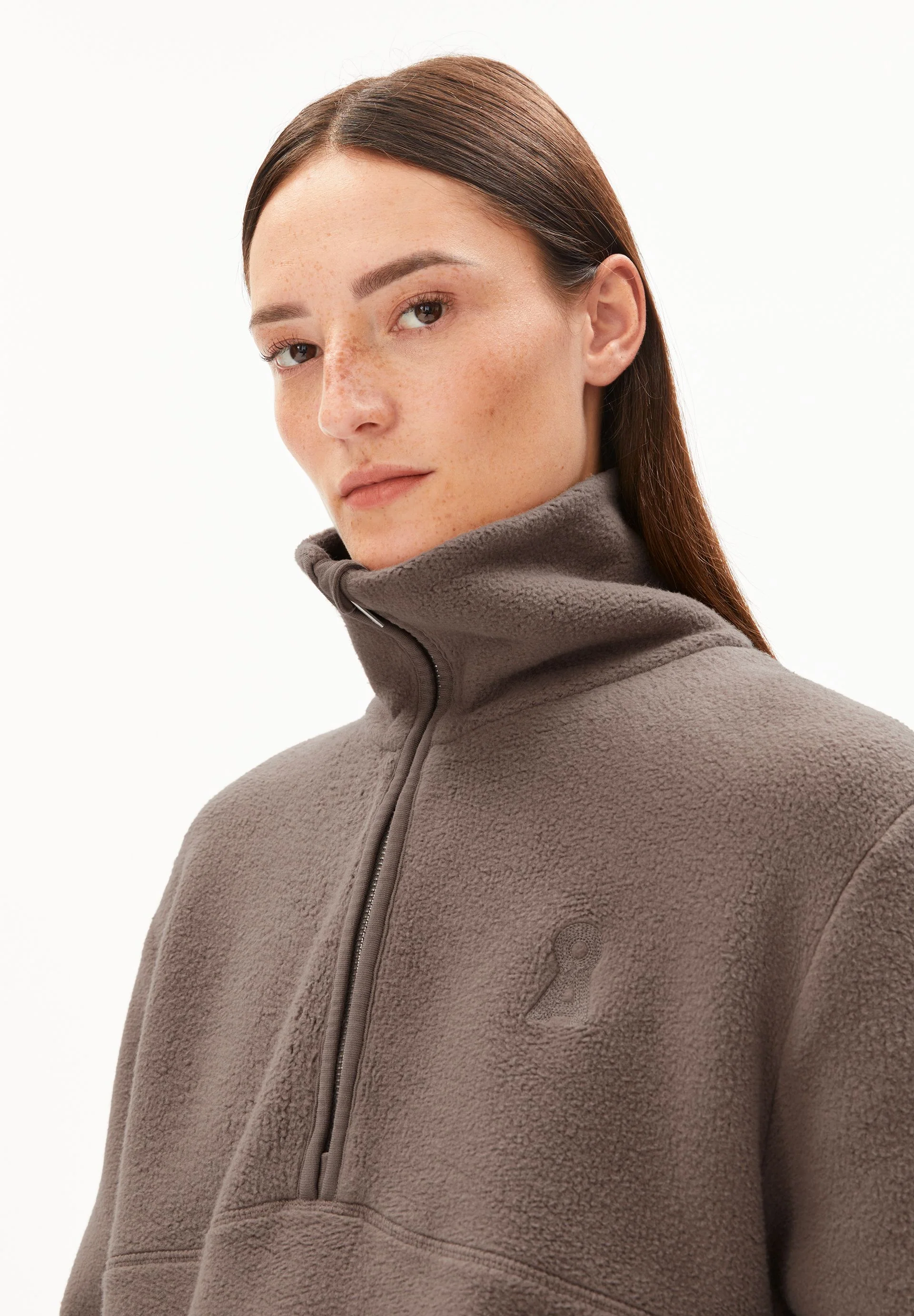 HAARLEENAA BAUMWOLL-FLEECE | walnut cream - Image 3