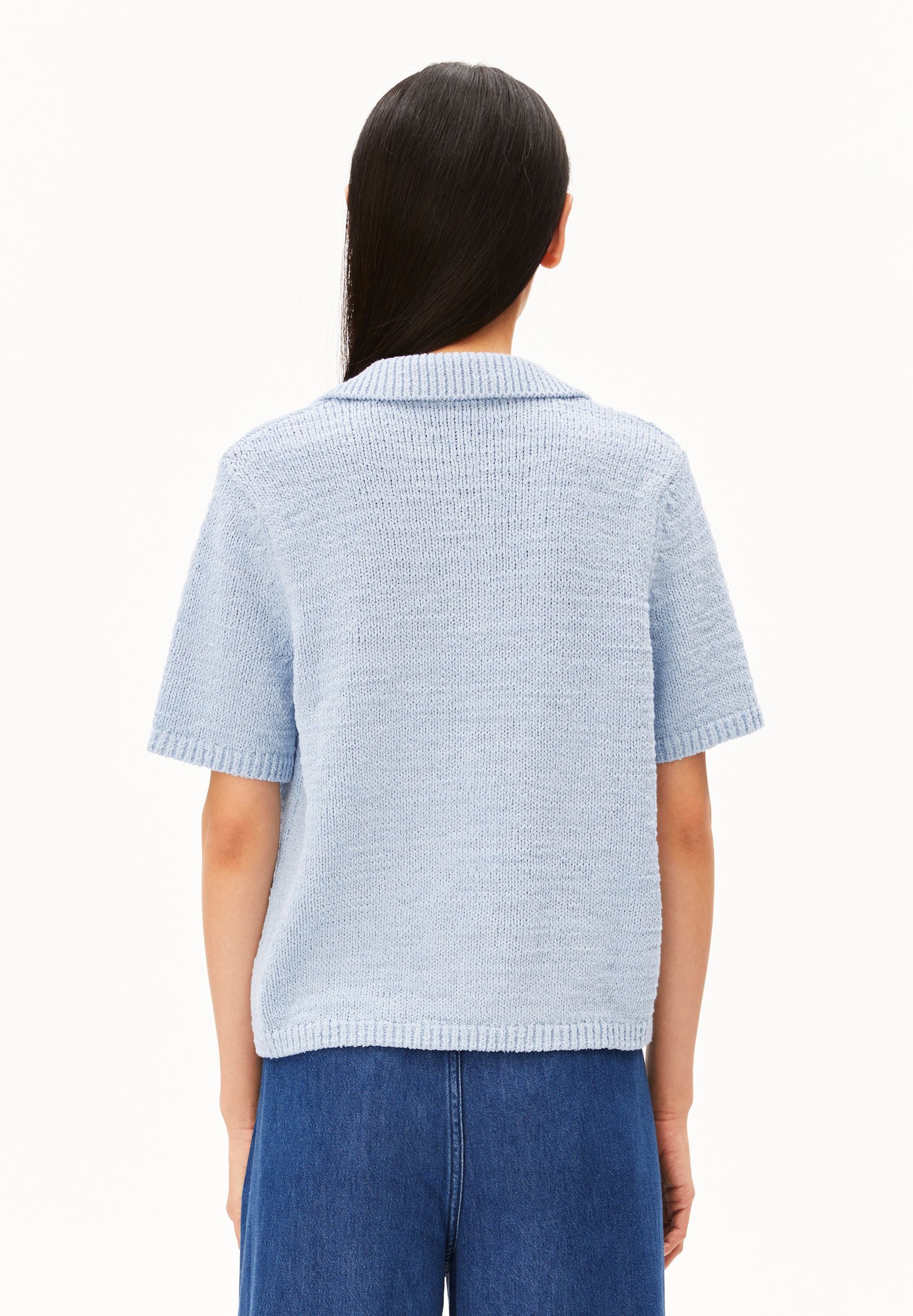 ICONIC Å BAUMWOLL-POLO-STRICKPULLOVER | mistblue - Image 2