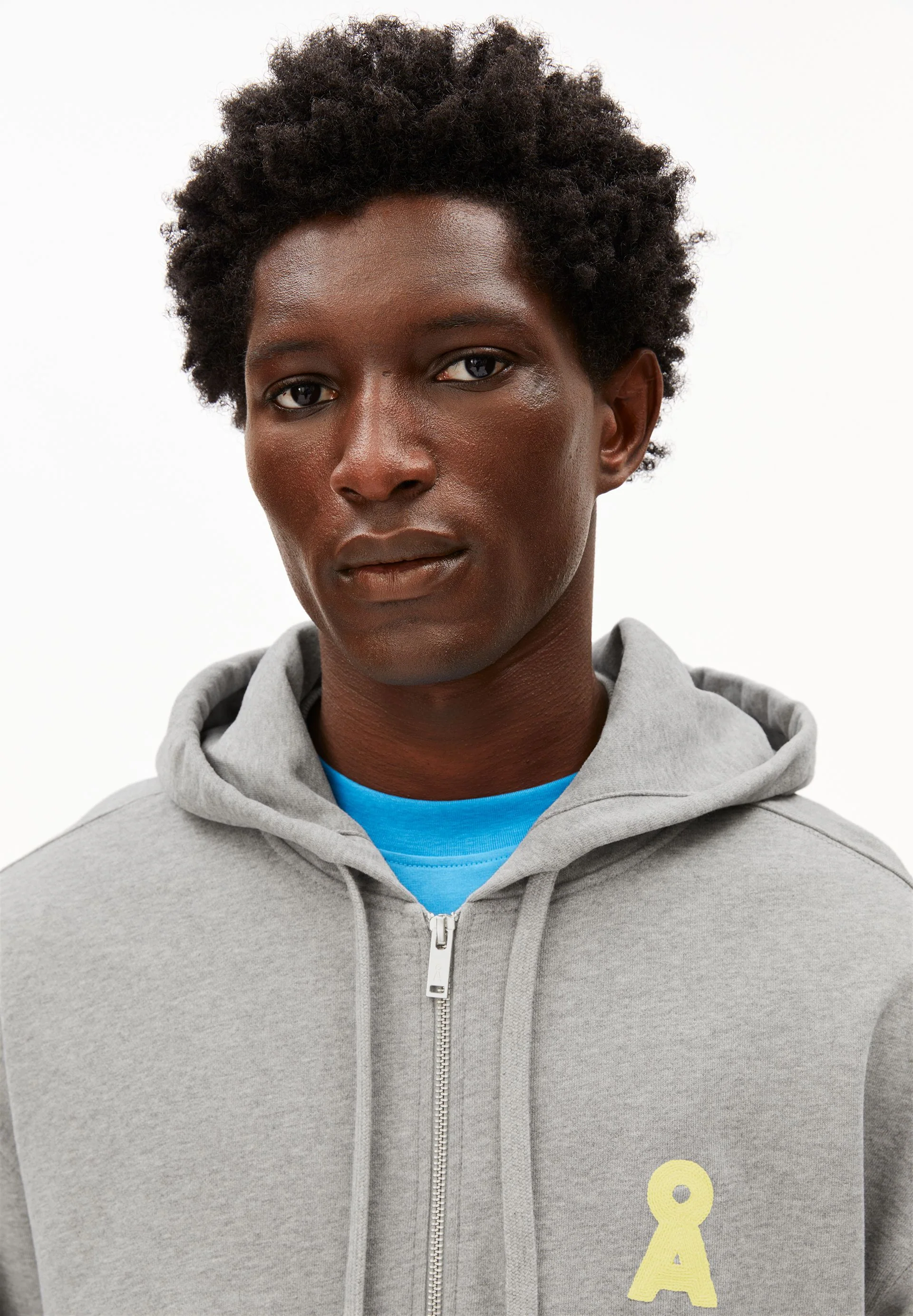 SAROMIAAN SWEATJACKE | silver melange - Image 3