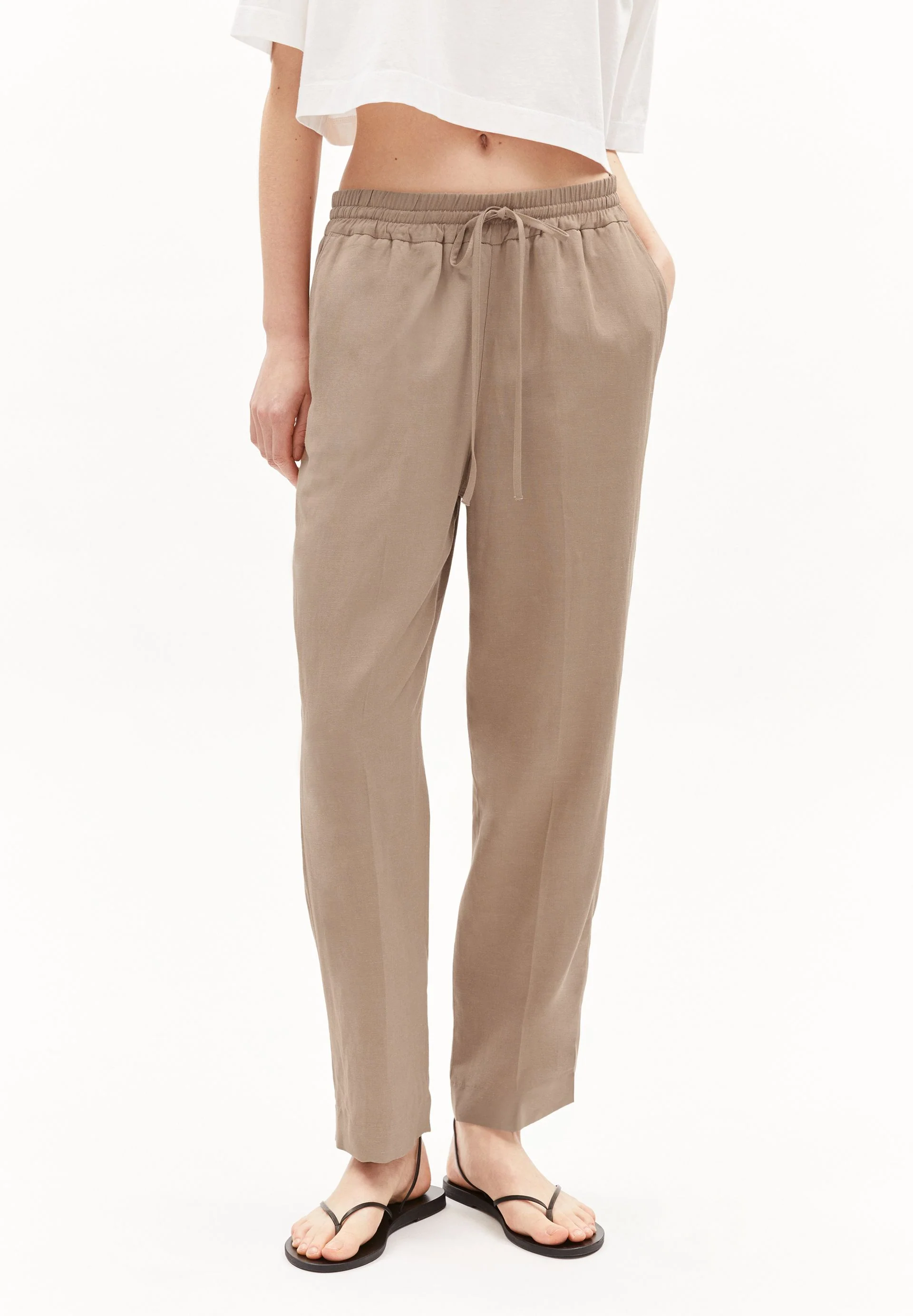 KAADIA TAPERED LINO | cinnamon dust
