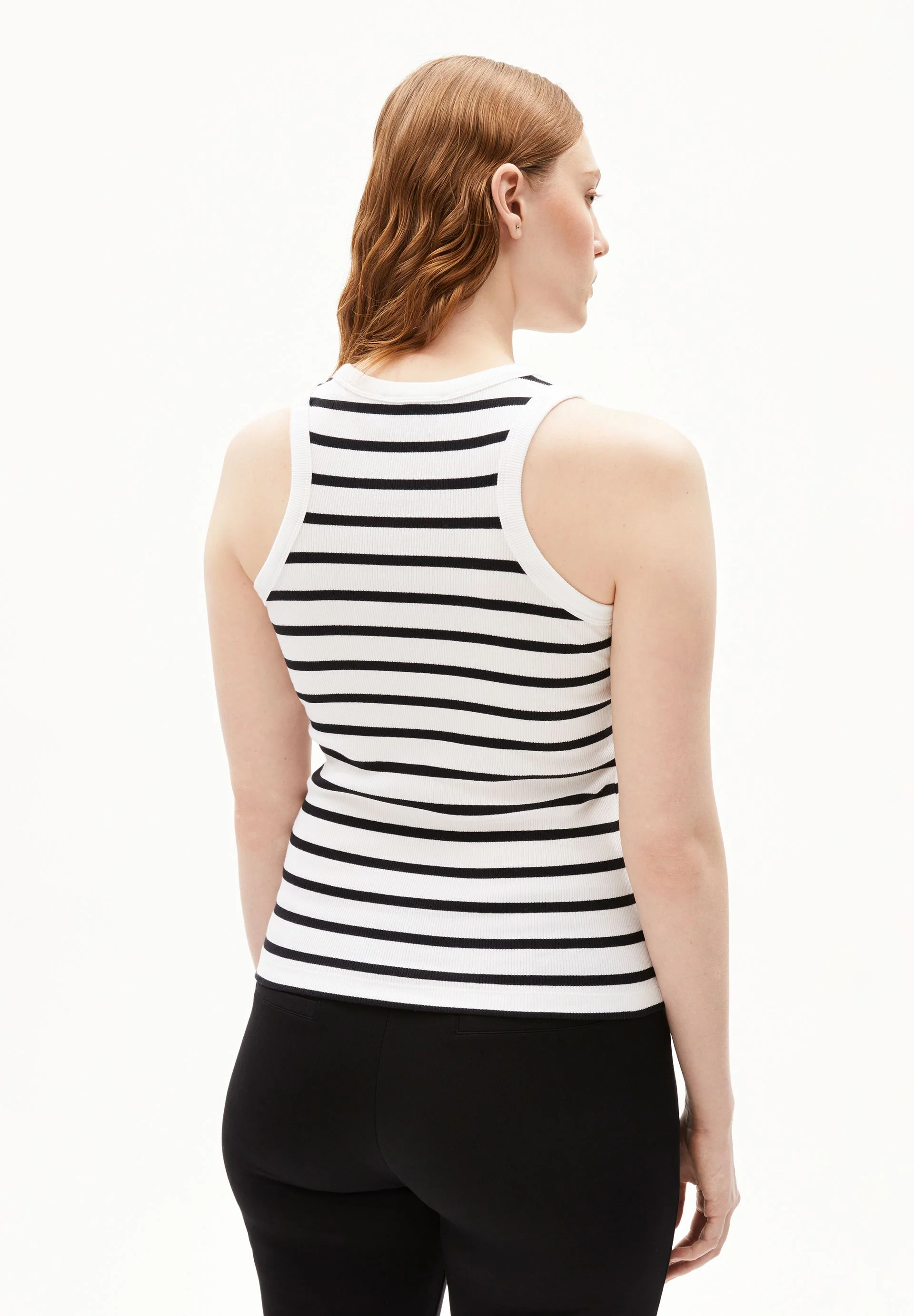 KANITAA GESTREIFTES TOP | white-black - Image 2