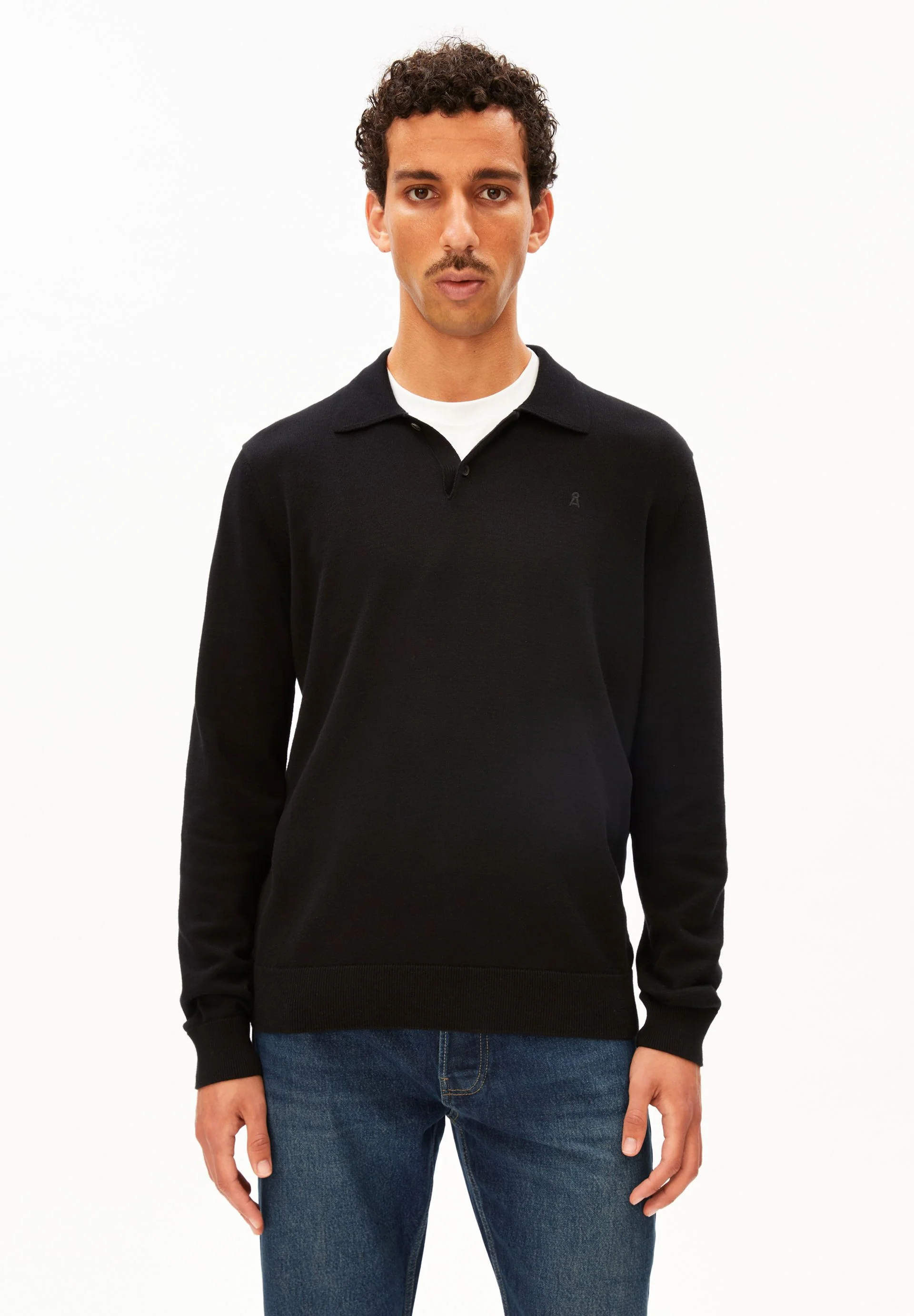 LANGÄRMLIGER STRICKPULLOVER | black