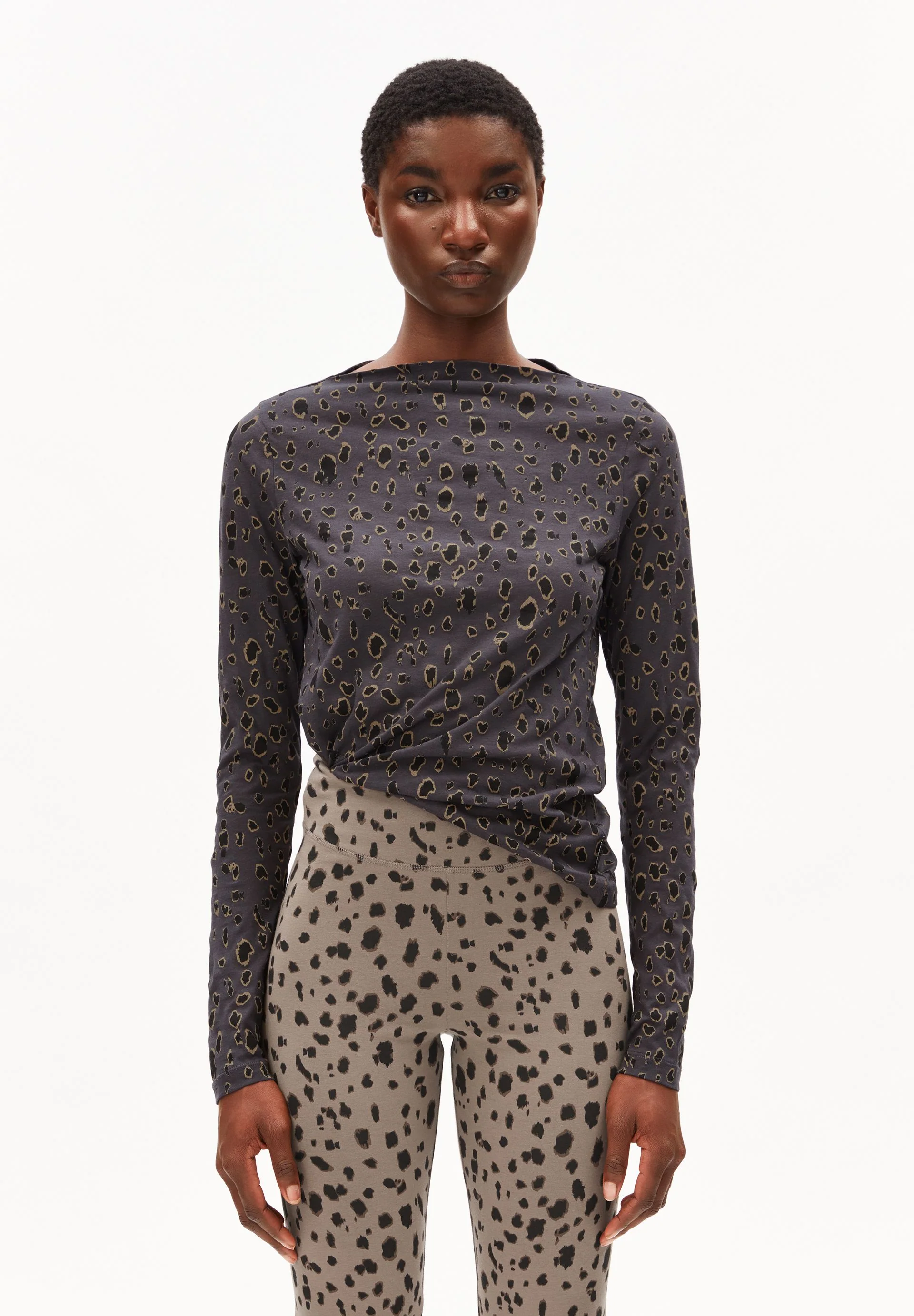 LEO LANGARMSHIRT | dark steel