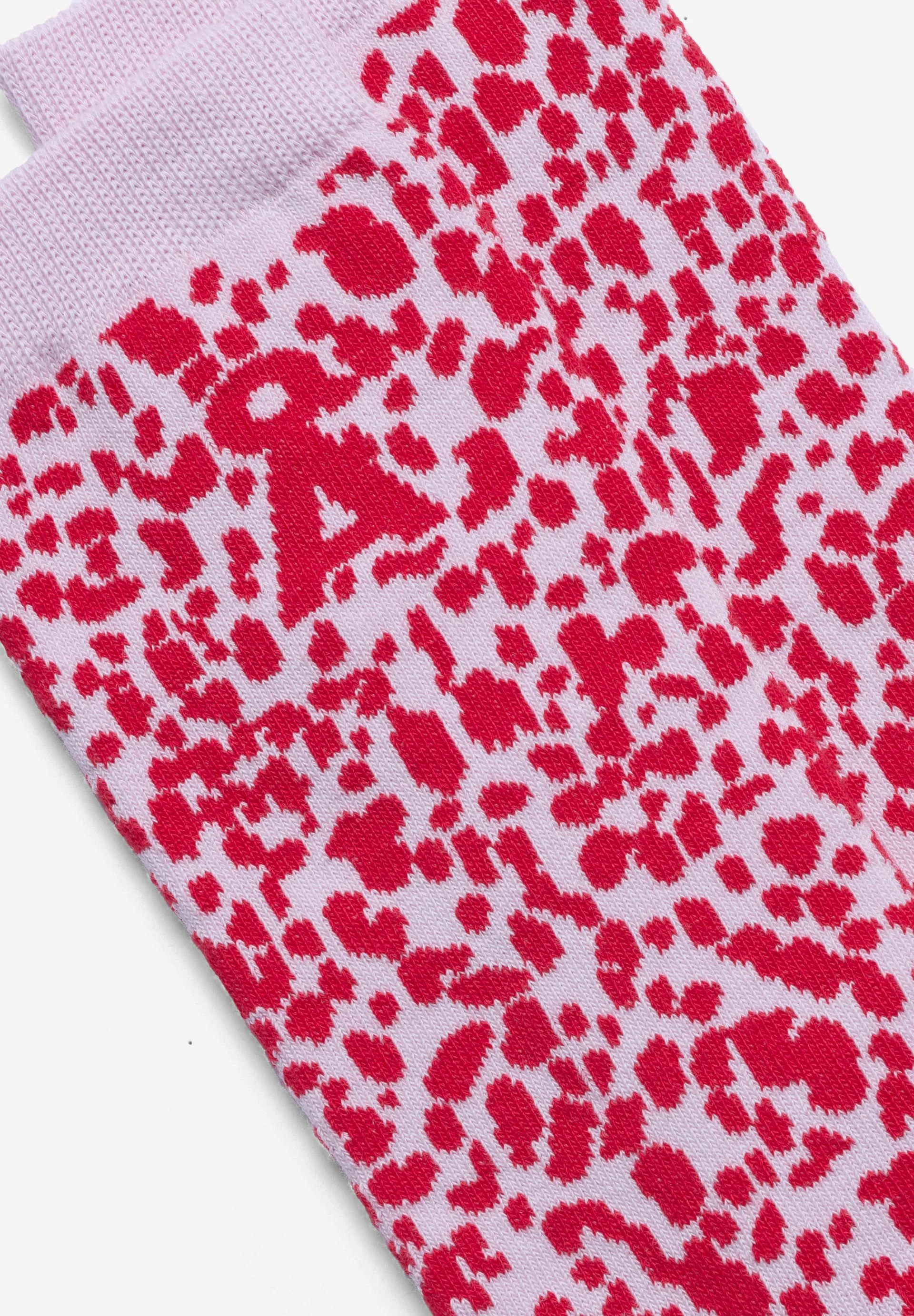 LEOPARD SOCKEN | pink mist