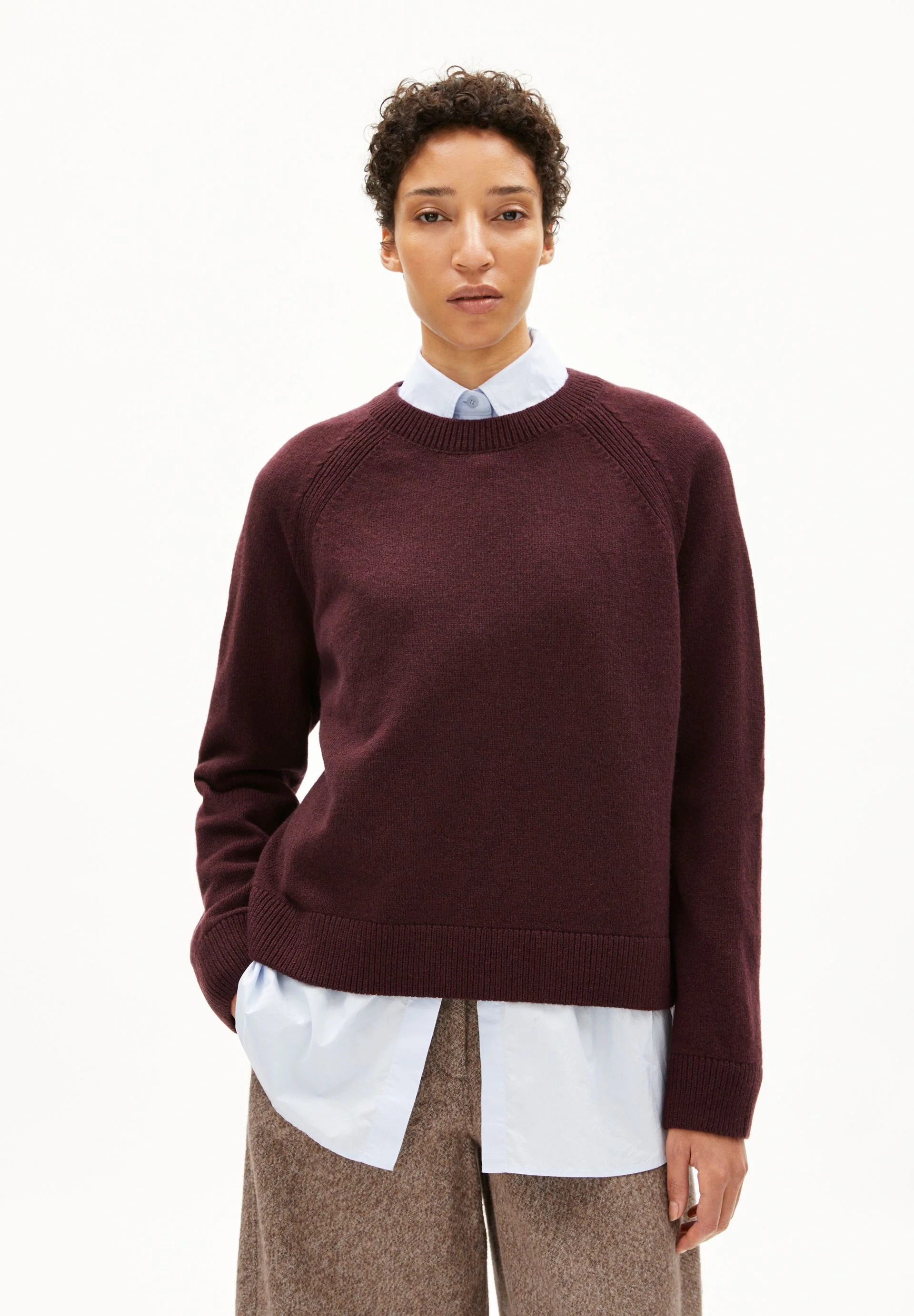 LILIRIAA REGLANA STRICKPULLOVER | dark cranberry