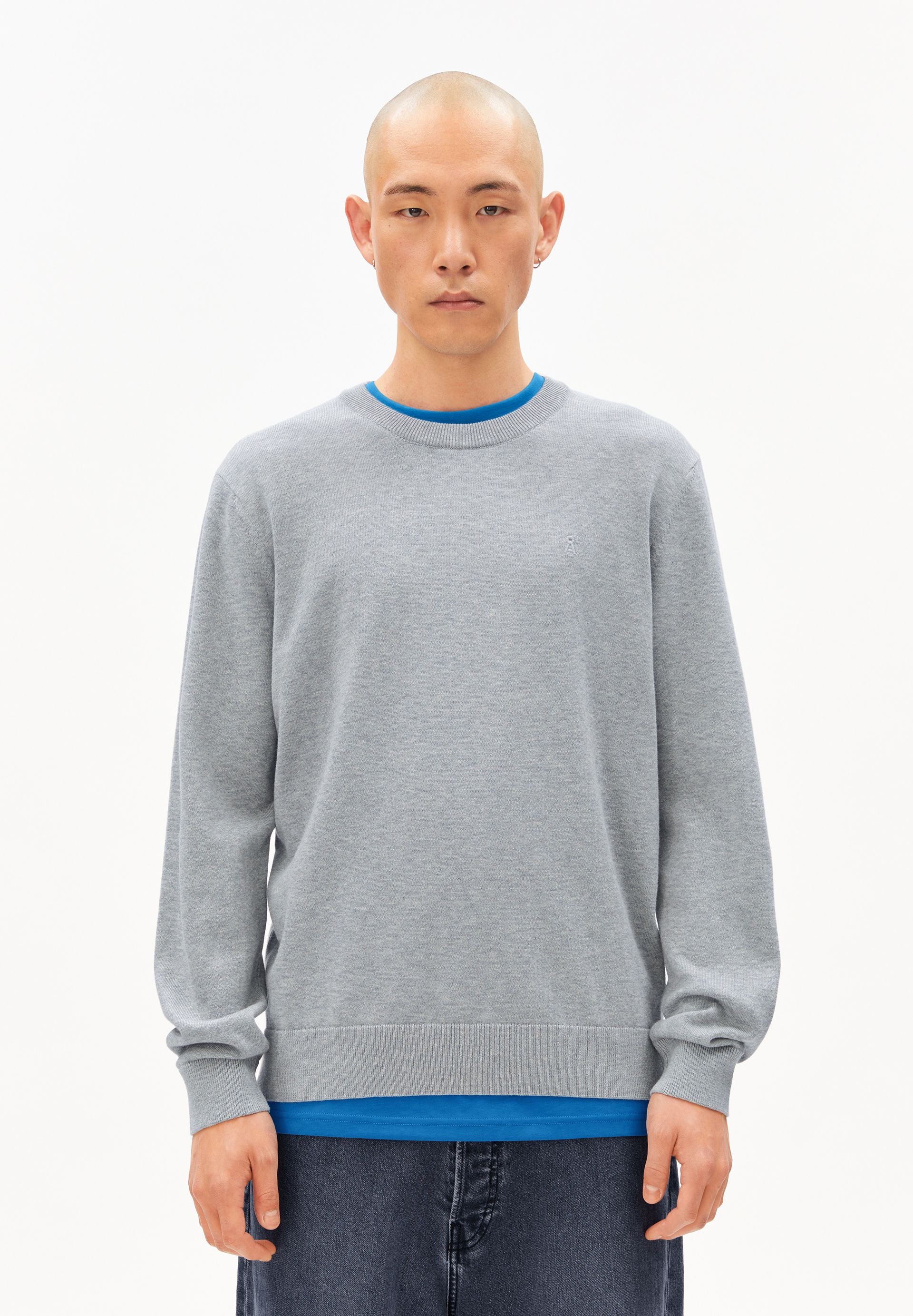 LOUKAA STRICKPULLOVER | silver melange