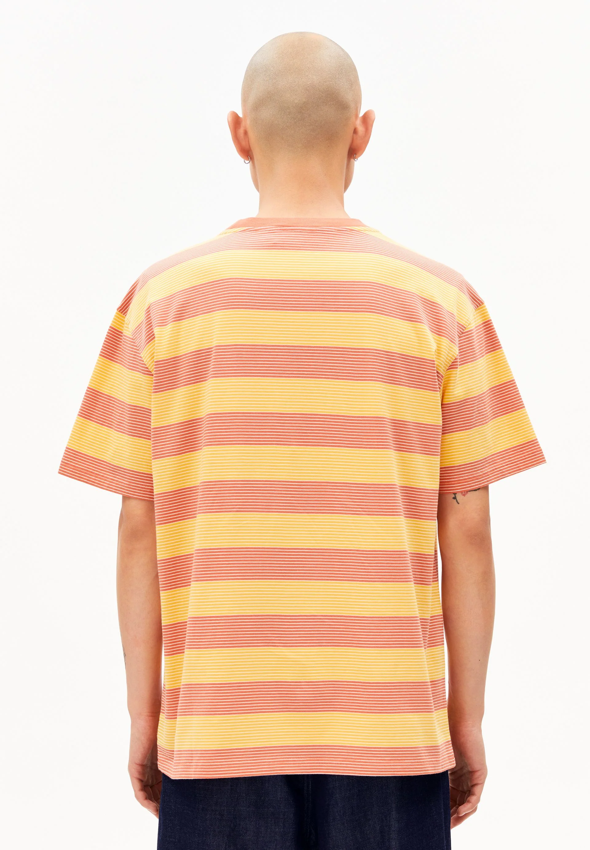 MAARKOS MULTI GESTREIFTES T-SHIRT | sunflower-tabasco red - Image 2