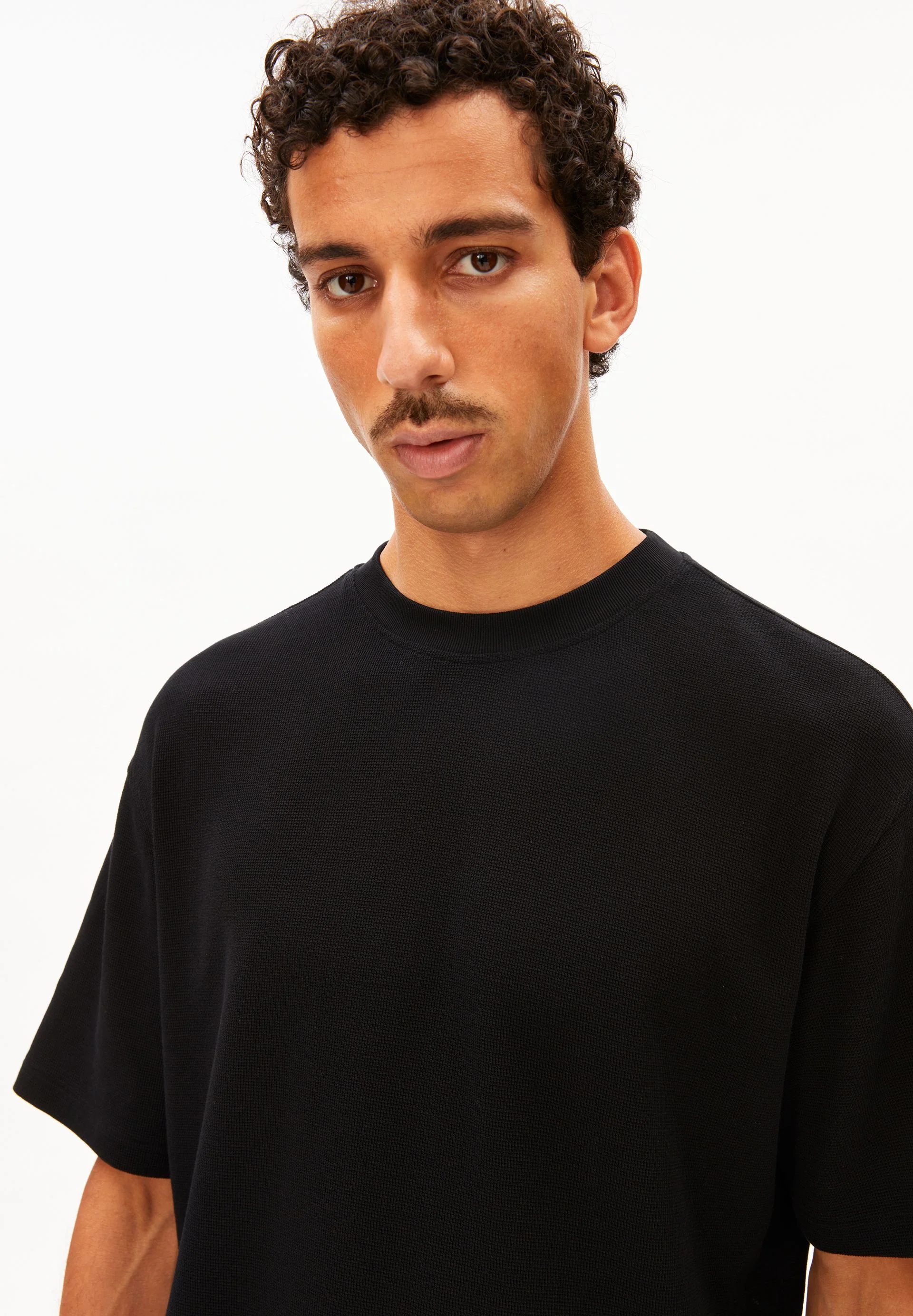 MAARKOS WAFFLE T-SHIRT | black - Image 3