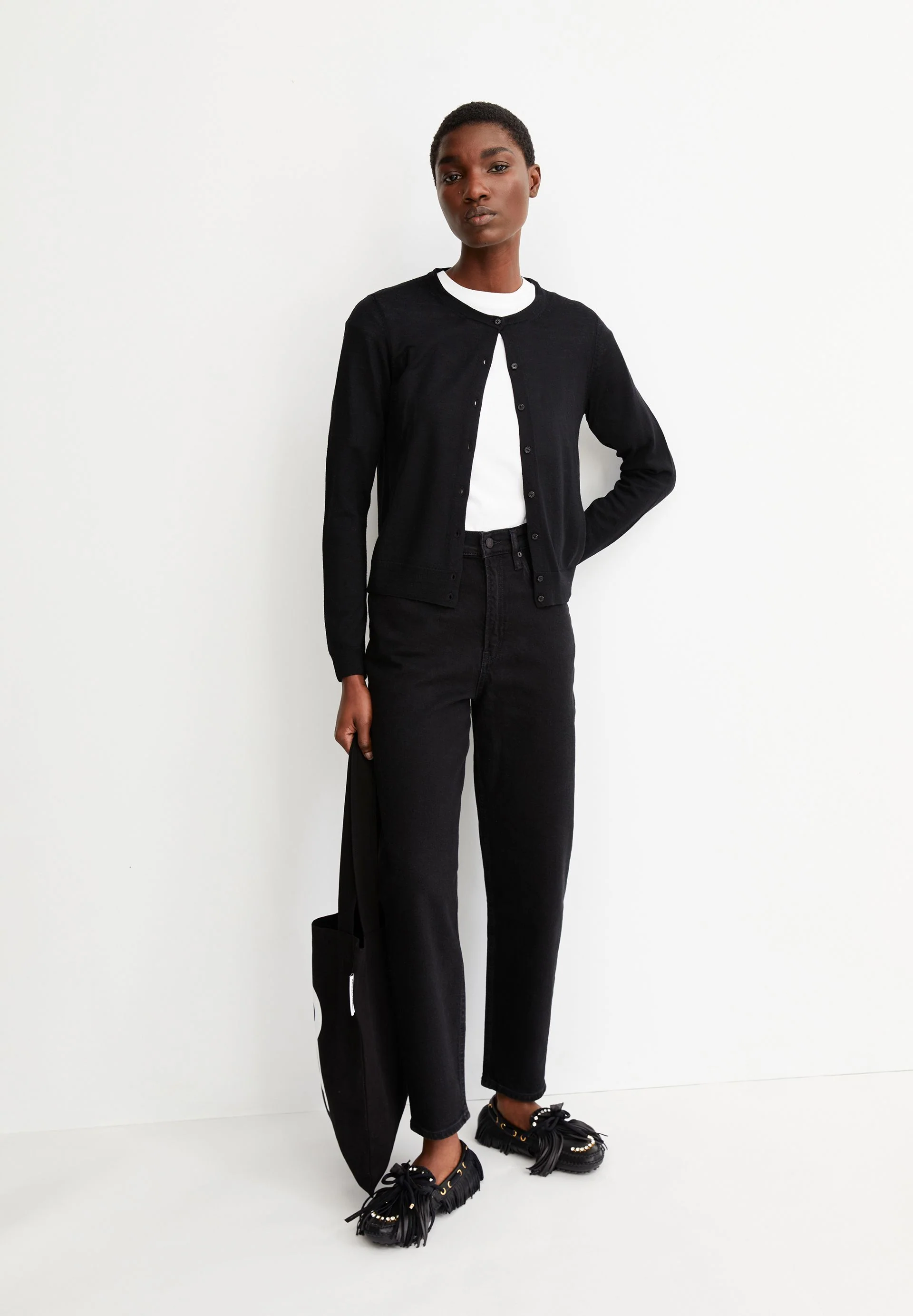 MAIRAA HIGH WAIST MOM JEANS | black - Image 4