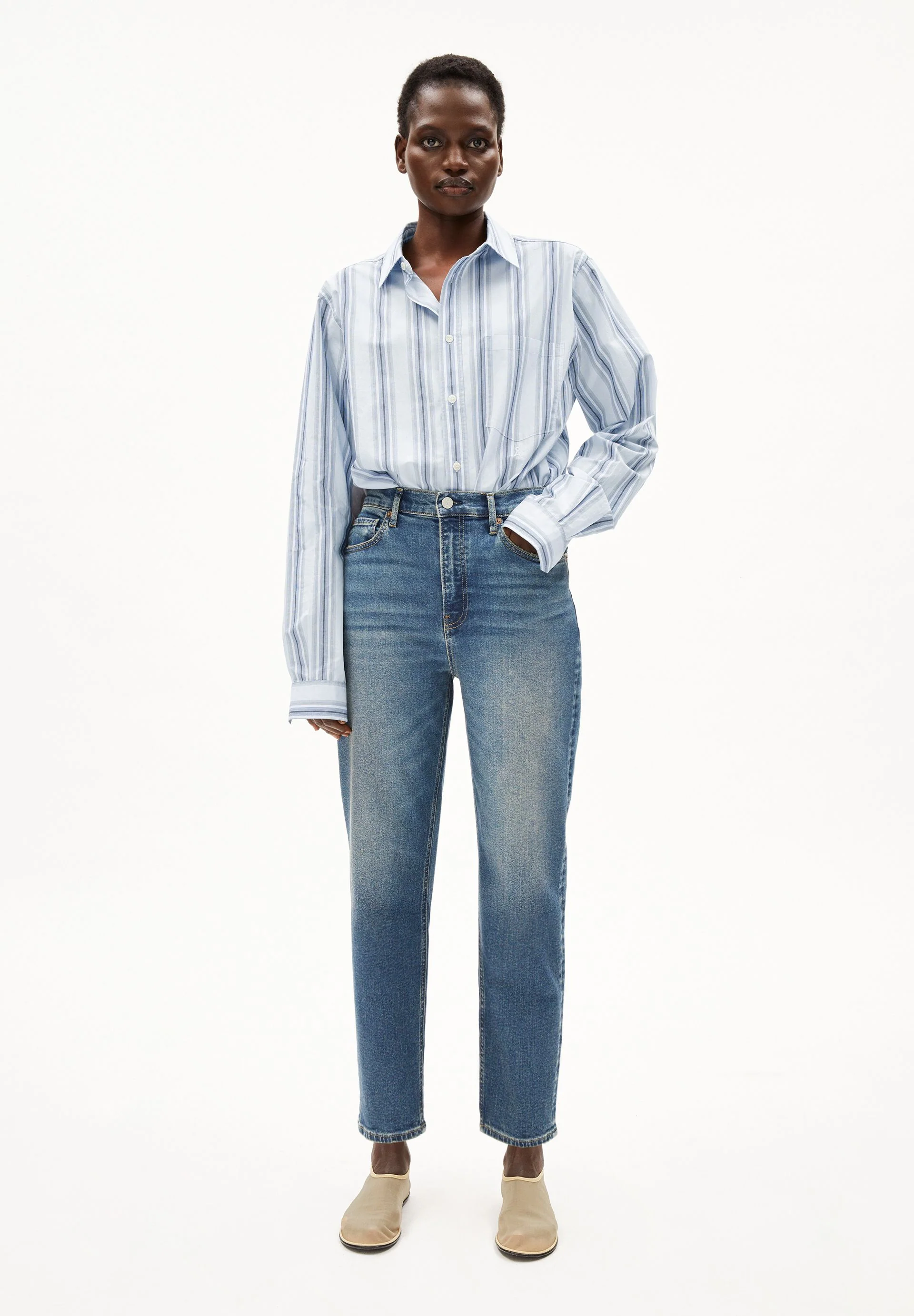 MAIRAA HIGH WAIST MOM JEANS | callisto - Image 5