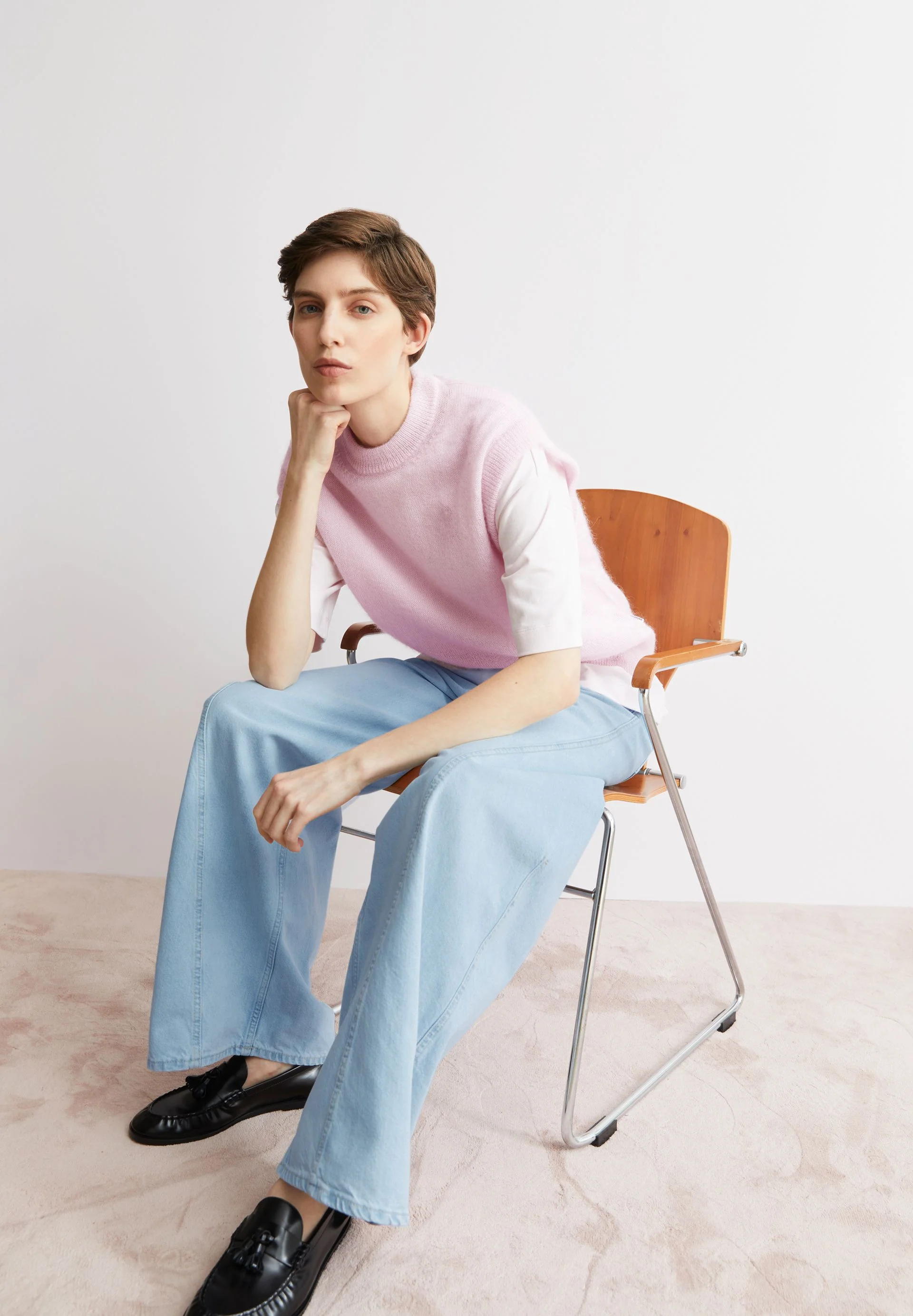 MOHAIR-MIX STRICKPULLUNDER | pink mist - Image 4