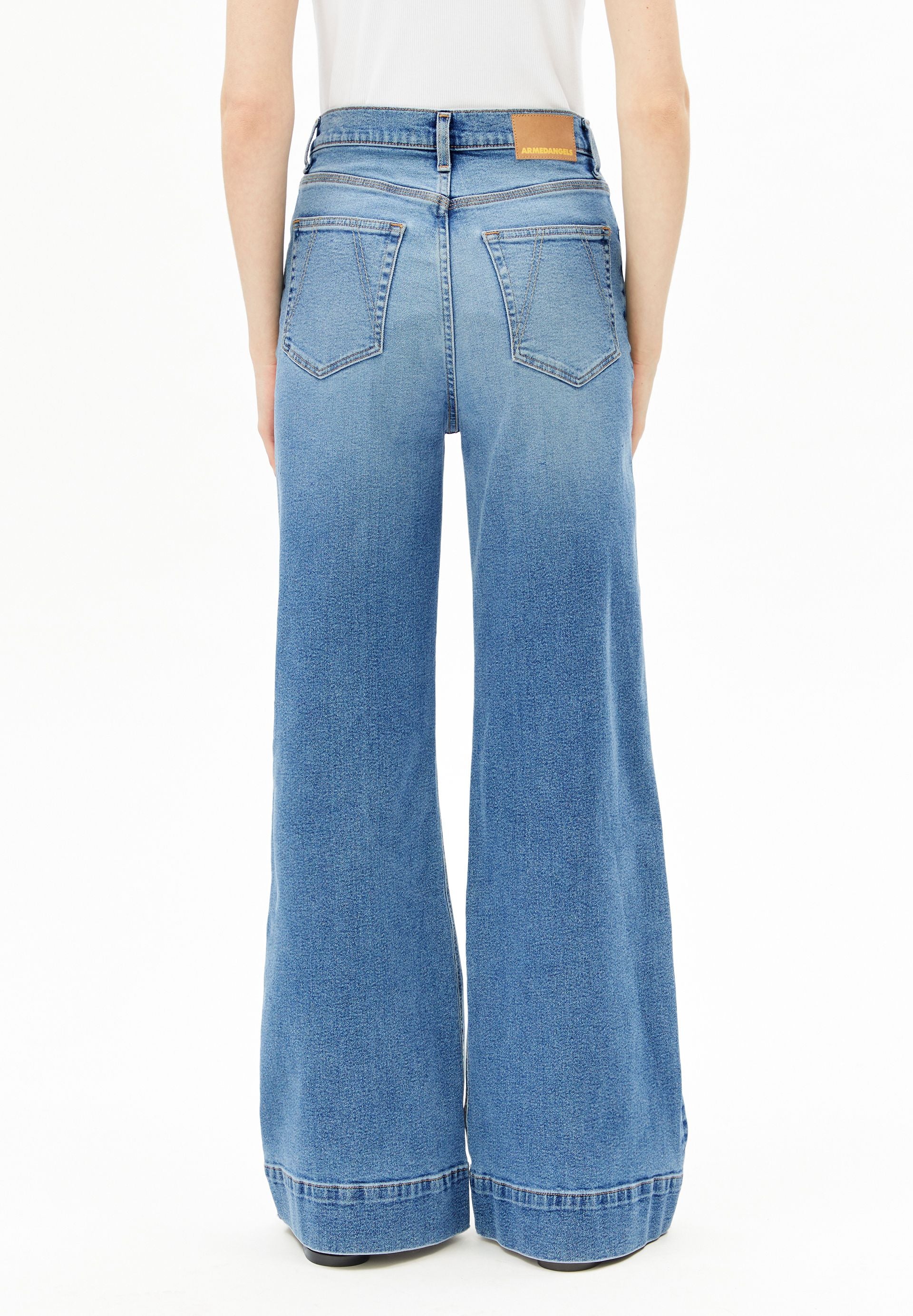 MURLIAA HIGH WAIST WIDE JEANS | lighten - Image 2
