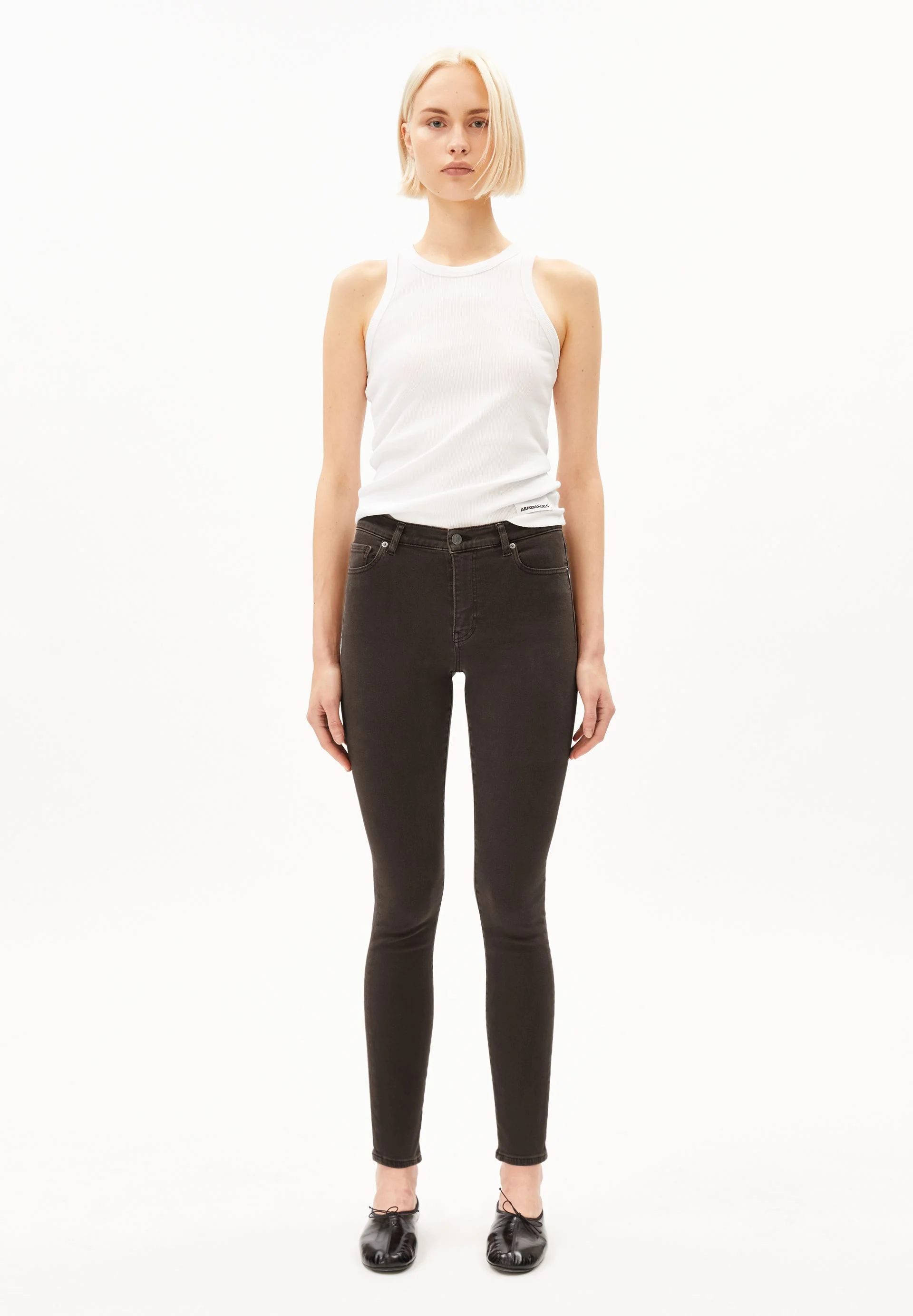 TILLAA MID WAIST SKINNY JEANS | claystone - Image 5